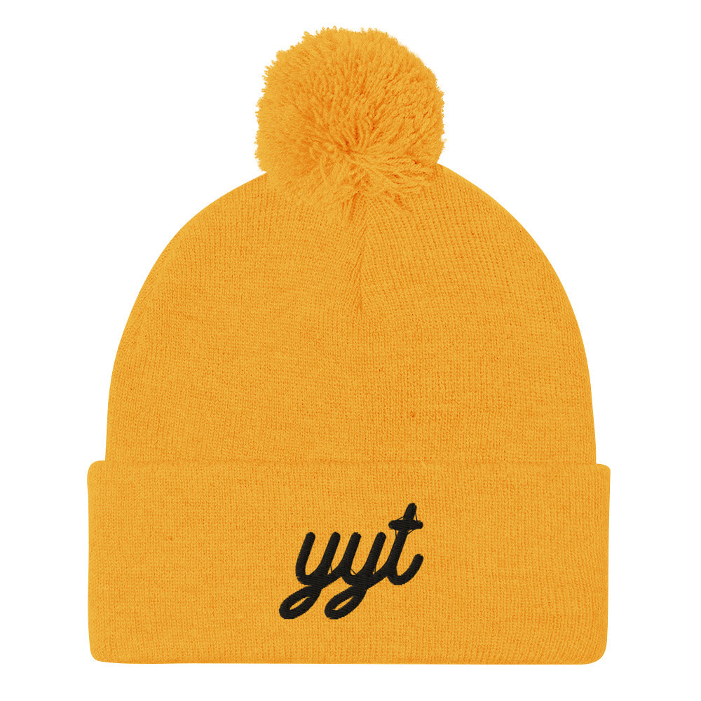 Vintage Script Pom-Pom Beanie • YYT St. John's • YHM Designs - Image 05