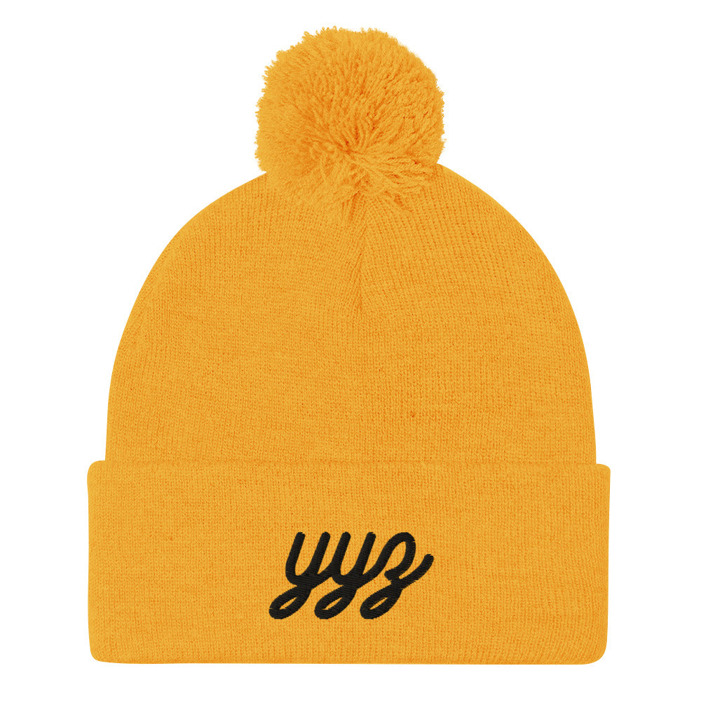 Vintage Script Pom-Pom Beanie • YYZ Toronto • YHM Designs - Image 05