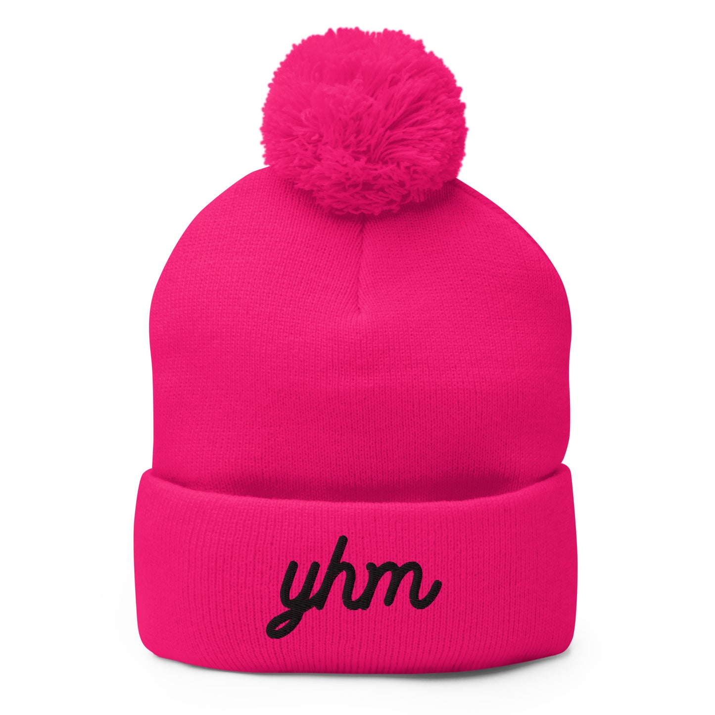Vintage Script Pom-Pom Beanie • YHM Hamilton • YHM Designs - Image 03