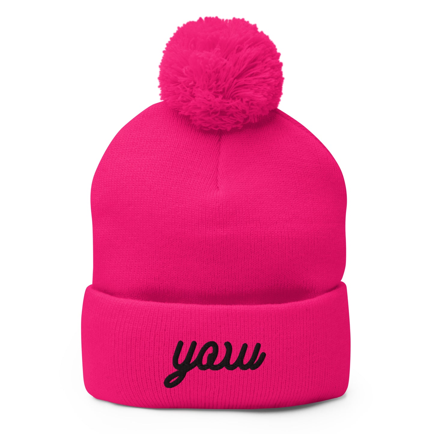 Vintage Script Pom-Pom Beanie • YOW Ottawa • YHM Designs - Image 03