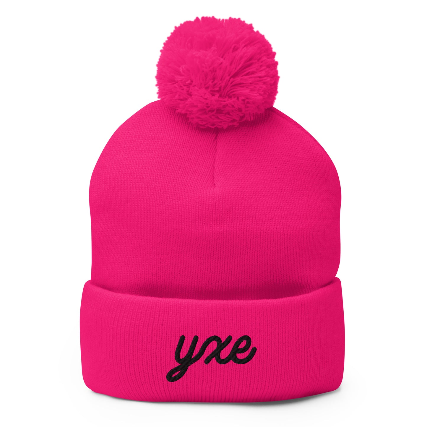 Vintage Script Pom-Pom Beanie • YXE Saskatoon • YHM Designs - Image 03