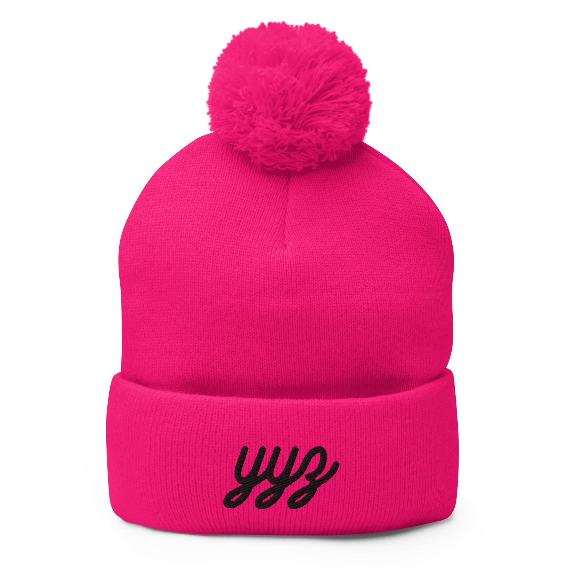 Vintage Script Pom-Pom Beanie • YYZ Toronto • YHM Designs - Image 03