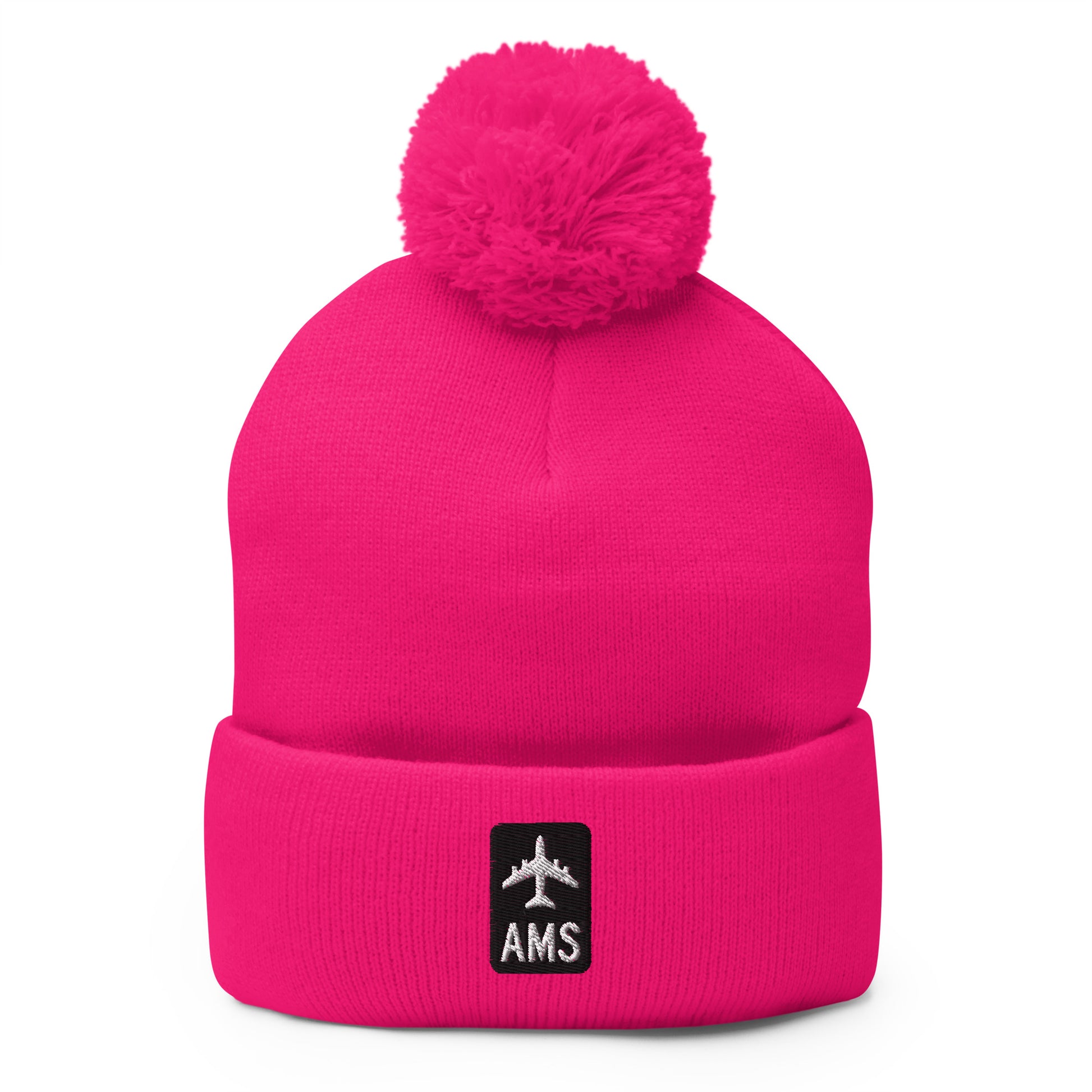 Jetliner Pom-Pom Beanie • Black/White • AMS Amsterdam • YHM Designs - Image 11