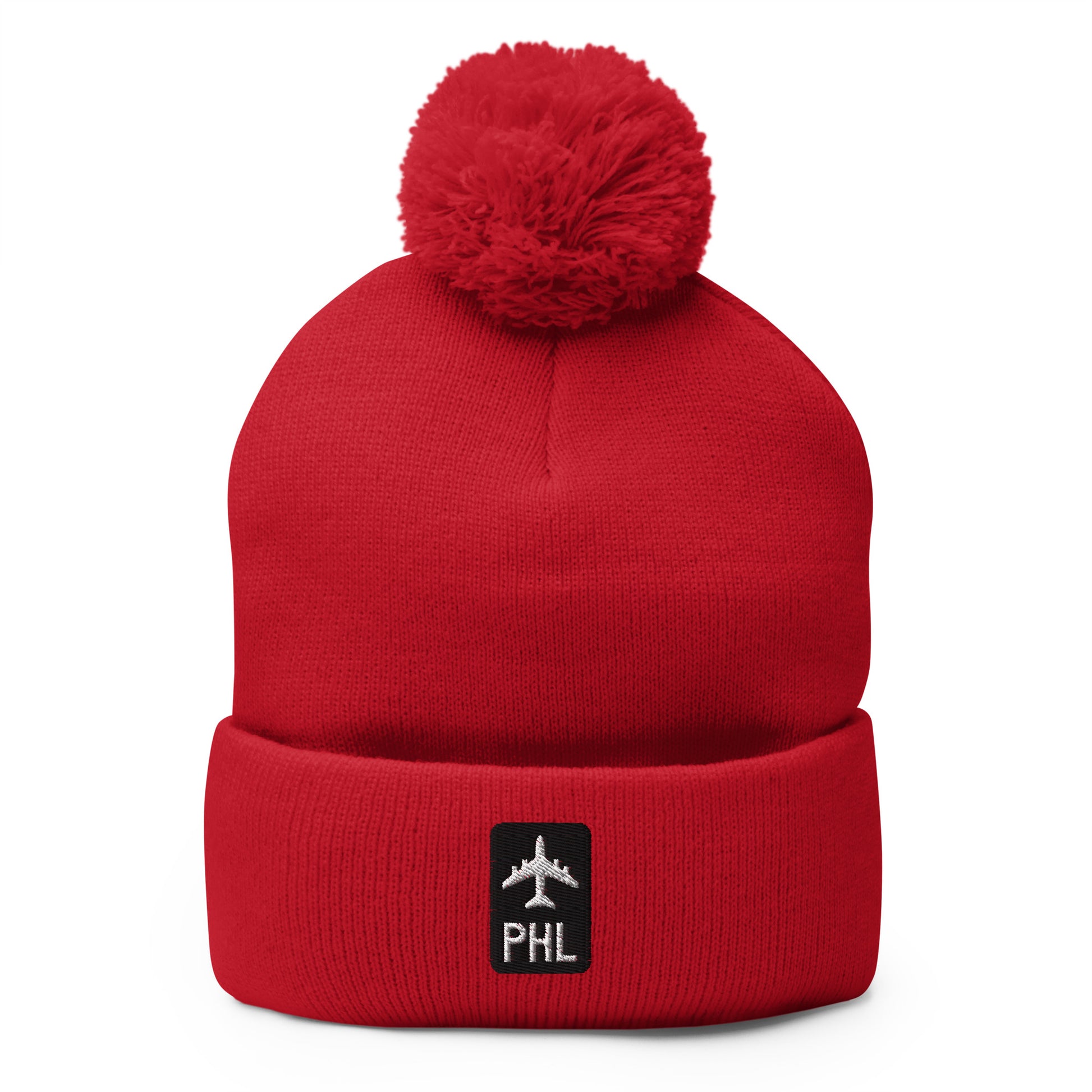 Jetliner Pom-Pom Beanie • Black/White • PHL Philadelphia • YHM Designs - Image 09