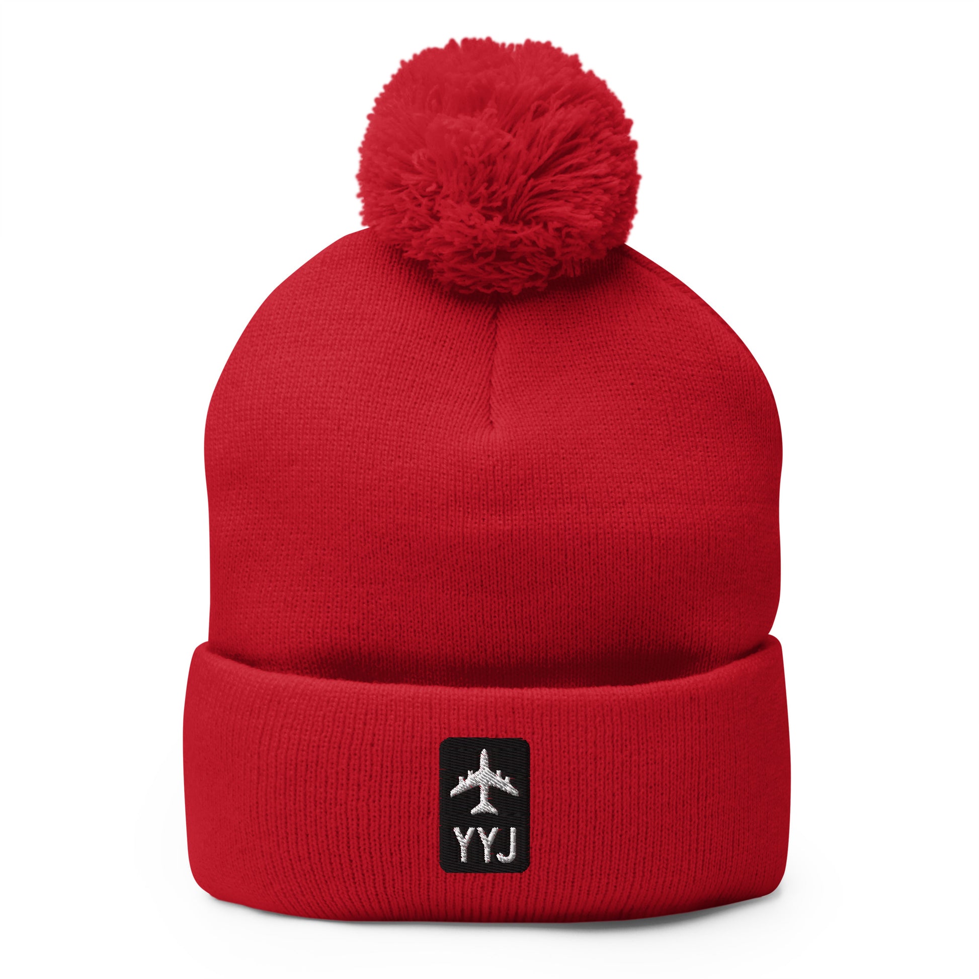 Jetliner Pom-Pom Beanie • Black/White • YYJ Victoria • YHM Designs - Image 09