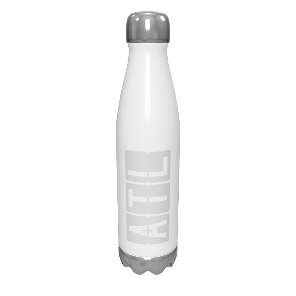 atl-atlanta-airport-code-water-bottle-with-split-flap-display-design-in-grey
