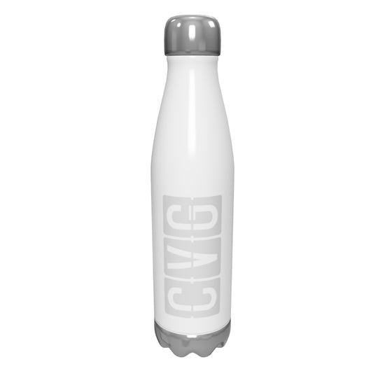 cvg-cincinnati-airport-code-water-bottle-with-split-flap-display-design-in-grey