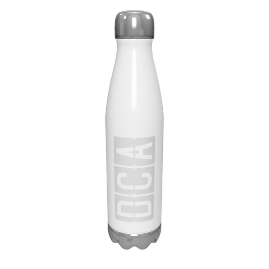 dca-washington-airport-code-water-bottle-with-split-flap-display-design-in-grey