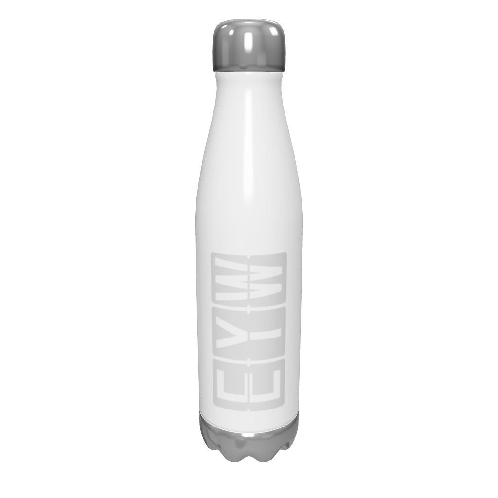 eyw-key-west-airport-code-water-bottle-with-split-flap-display-design-in-grey