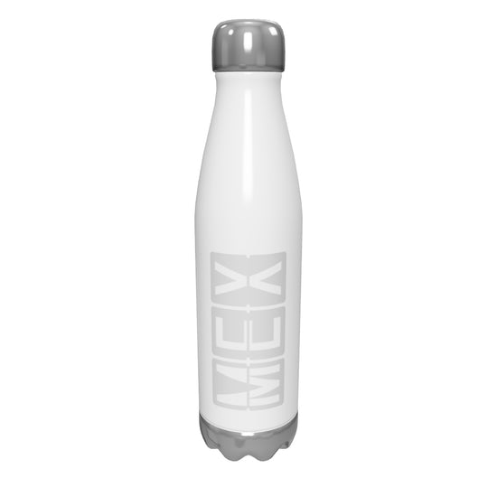 mex-mexico-city-airport-code-water-bottle-with-split-flap-display-design-in-grey