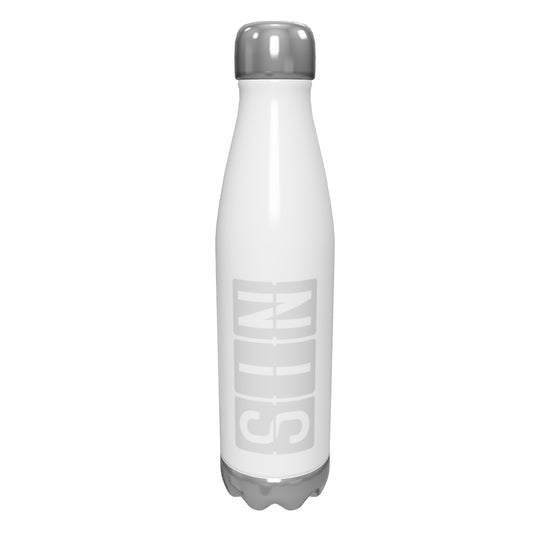 sin-singapore-airport-code-water-bottle-with-split-flap-display-design-in-grey