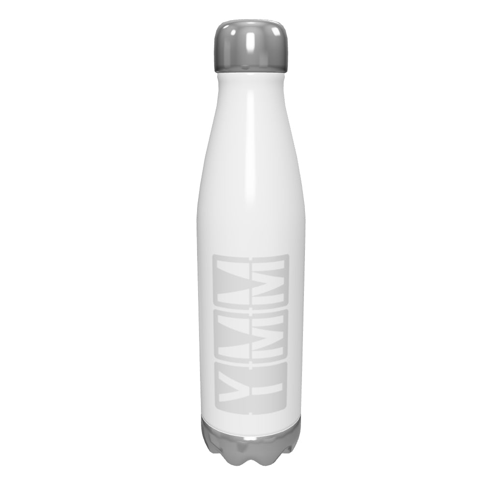 ymm-fort-mcmurray-airport-code-water-bottle-with-split-flap-display-design-in-grey