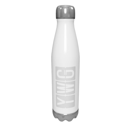 ywg-winnipeg-airport-code-water-bottle-with-split-flap-display-design-in-grey