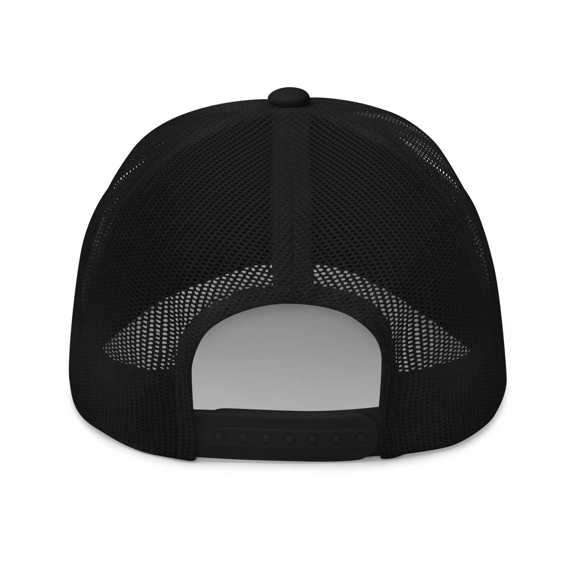 Roundel Trucker Hat - Black & White • YUL Montreal • YHM Designs - Image 07