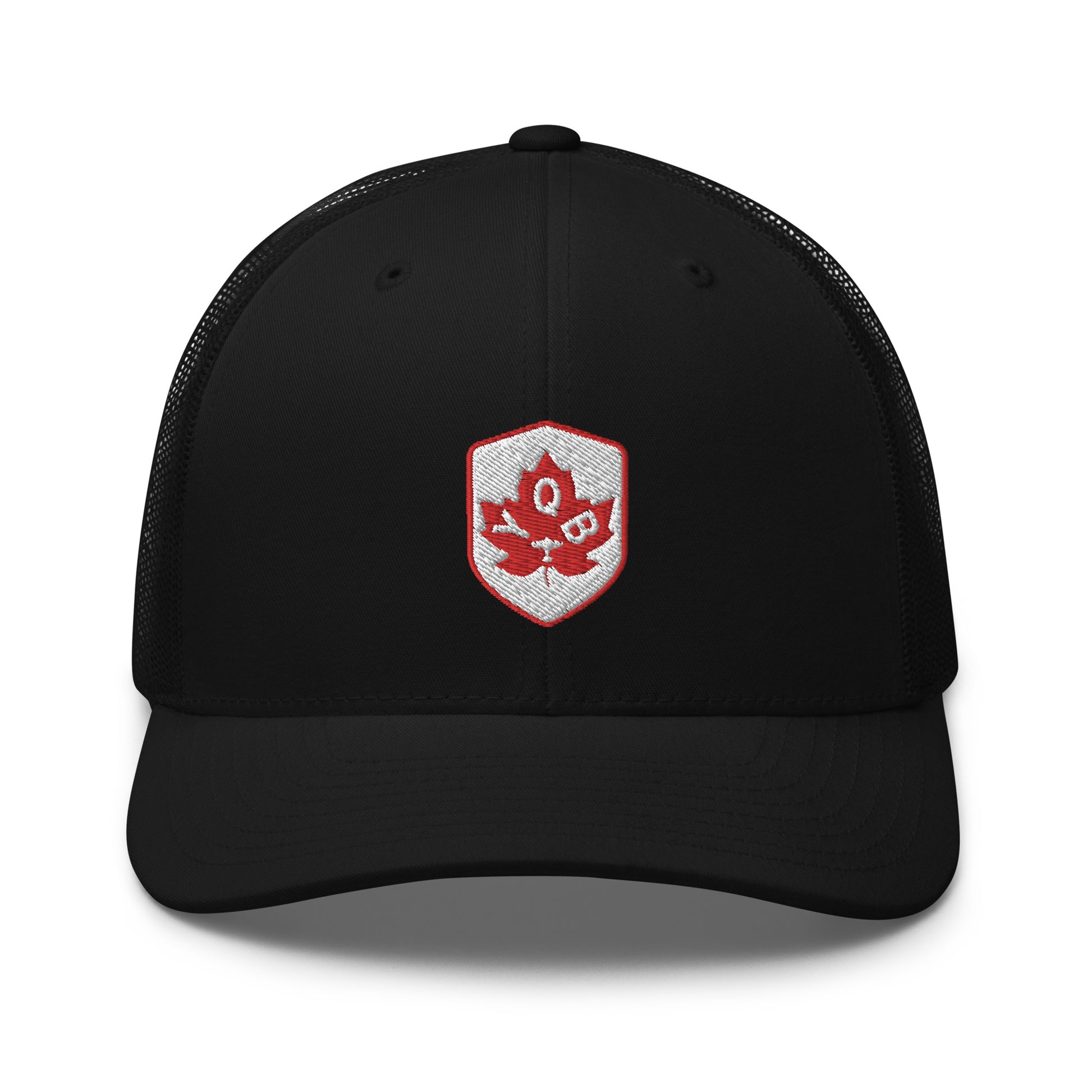 Maple Leaf Trucker Hat - Red/White • YQB Quebec City • YHM Designs - Image 08