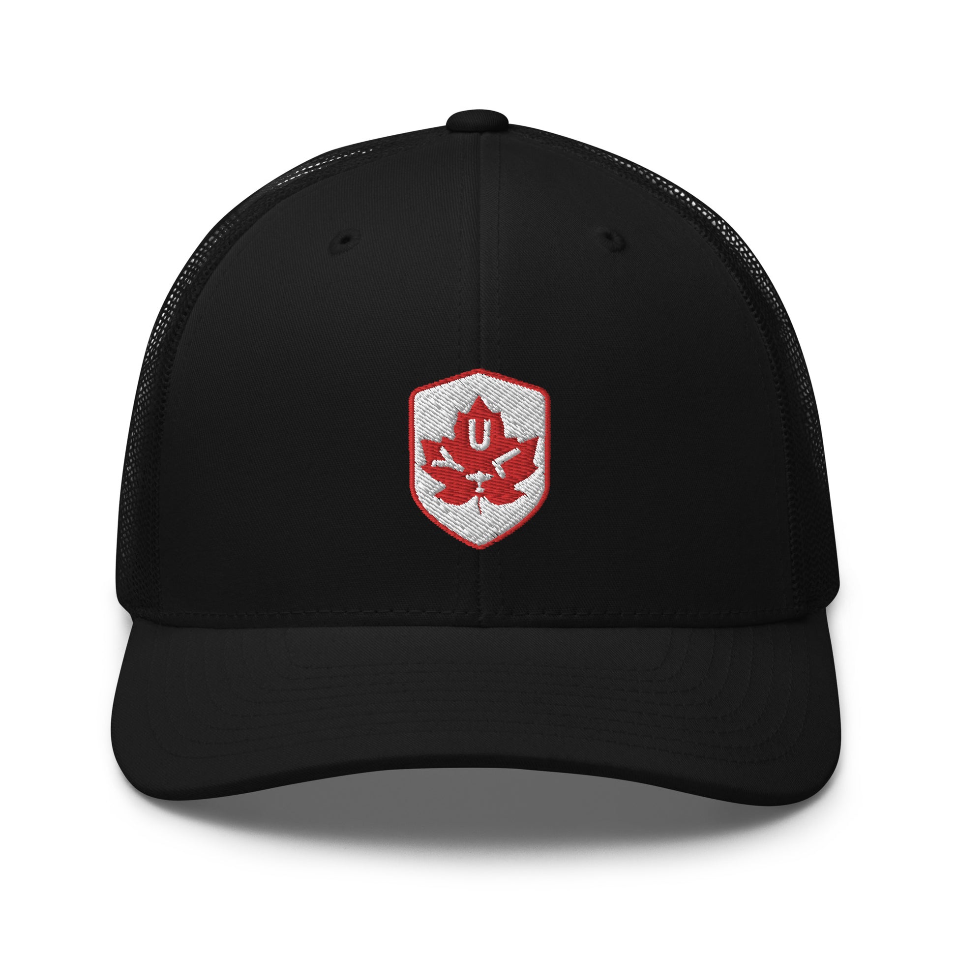 Maple Leaf Trucker Hat - Red/White • YUL Montreal • YHM Designs - Image 08