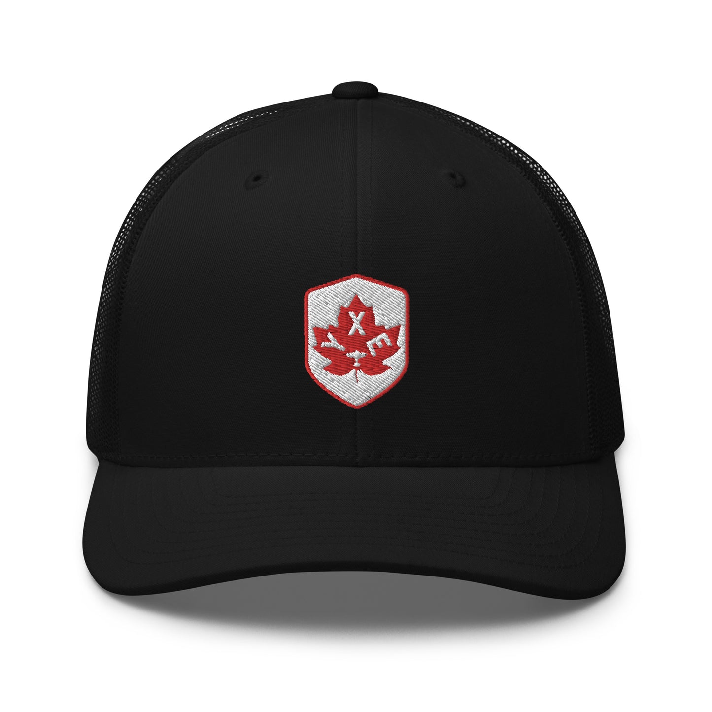 Maple Leaf Trucker Hat - Red/White • YXE Saskatoon • YHM Designs - Image 08