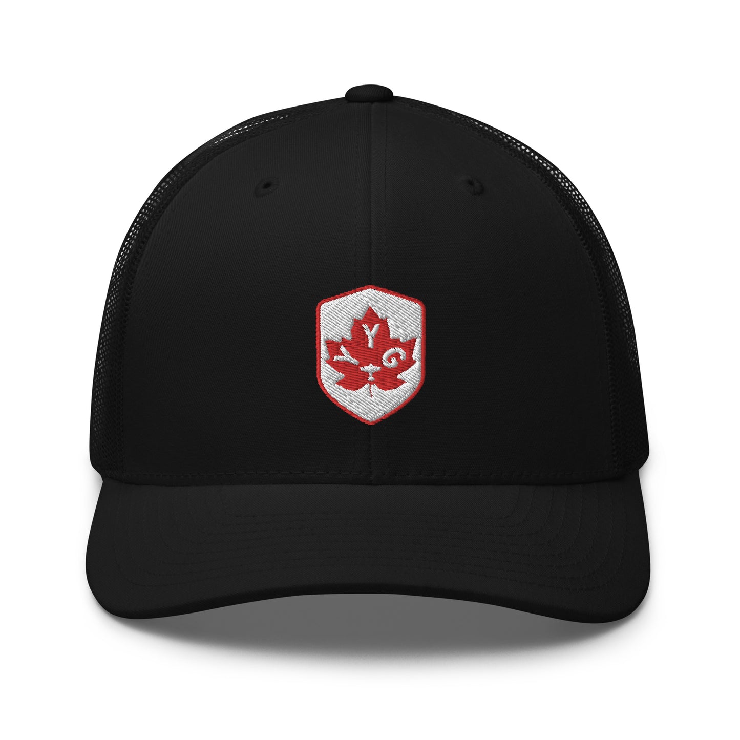 Maple Leaf Trucker Hat - Red/White • YYG Charlottetown • YHM Designs - Image 08