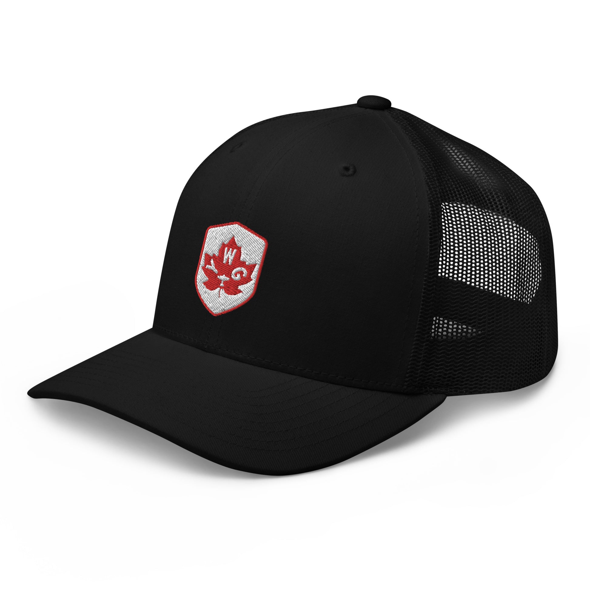 Maple Leaf Trucker Hat - Red/White • YWG Winnipeg • YHM Designs - Image 10