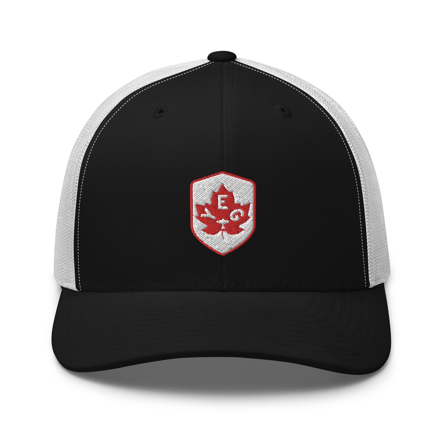 Maple Leaf Trucker Hat - Red/White • YEG Edmonton • YHM Designs - Image 11