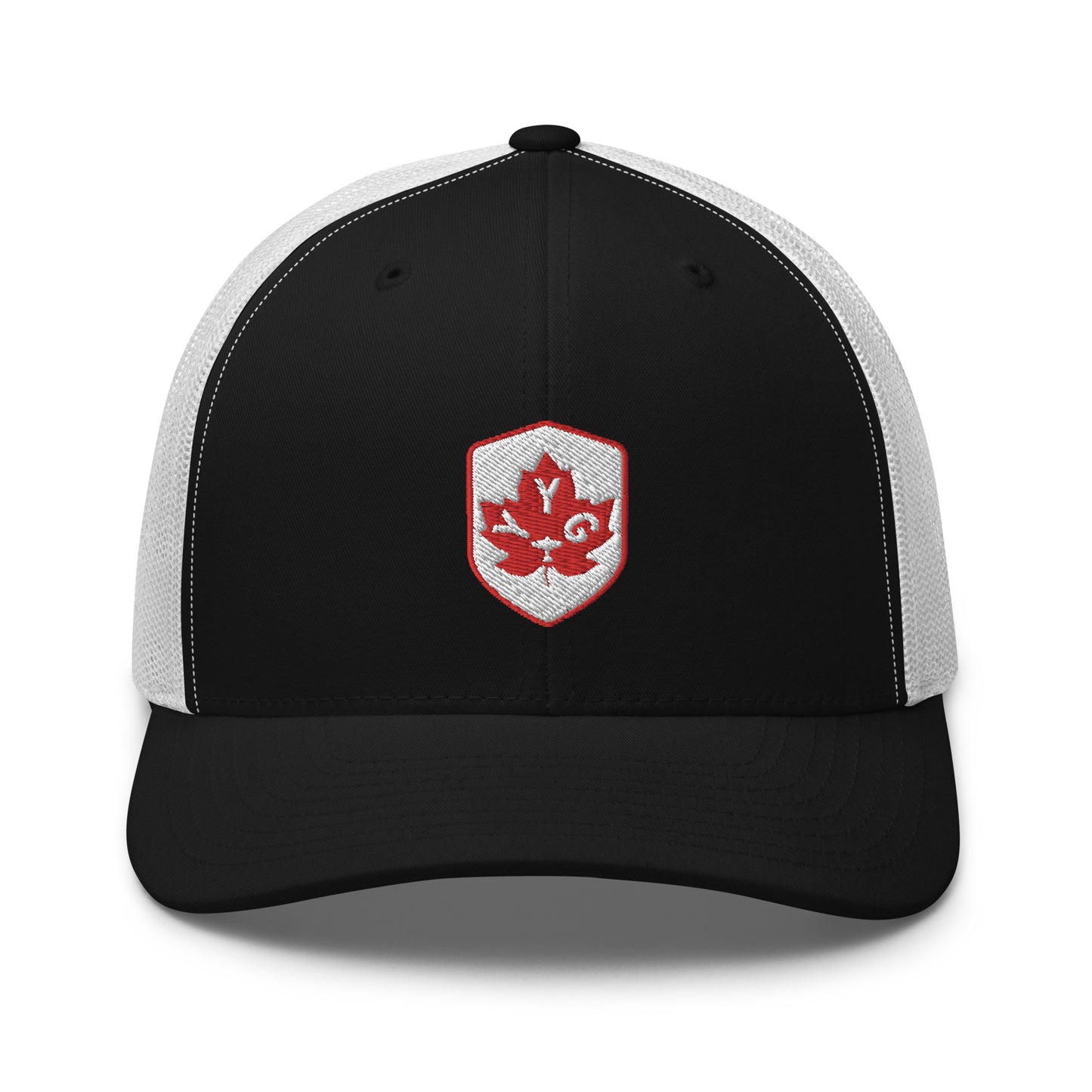 Maple Leaf Trucker Hat - Red/White • YYG Charlottetown • YHM Designs - Image 11