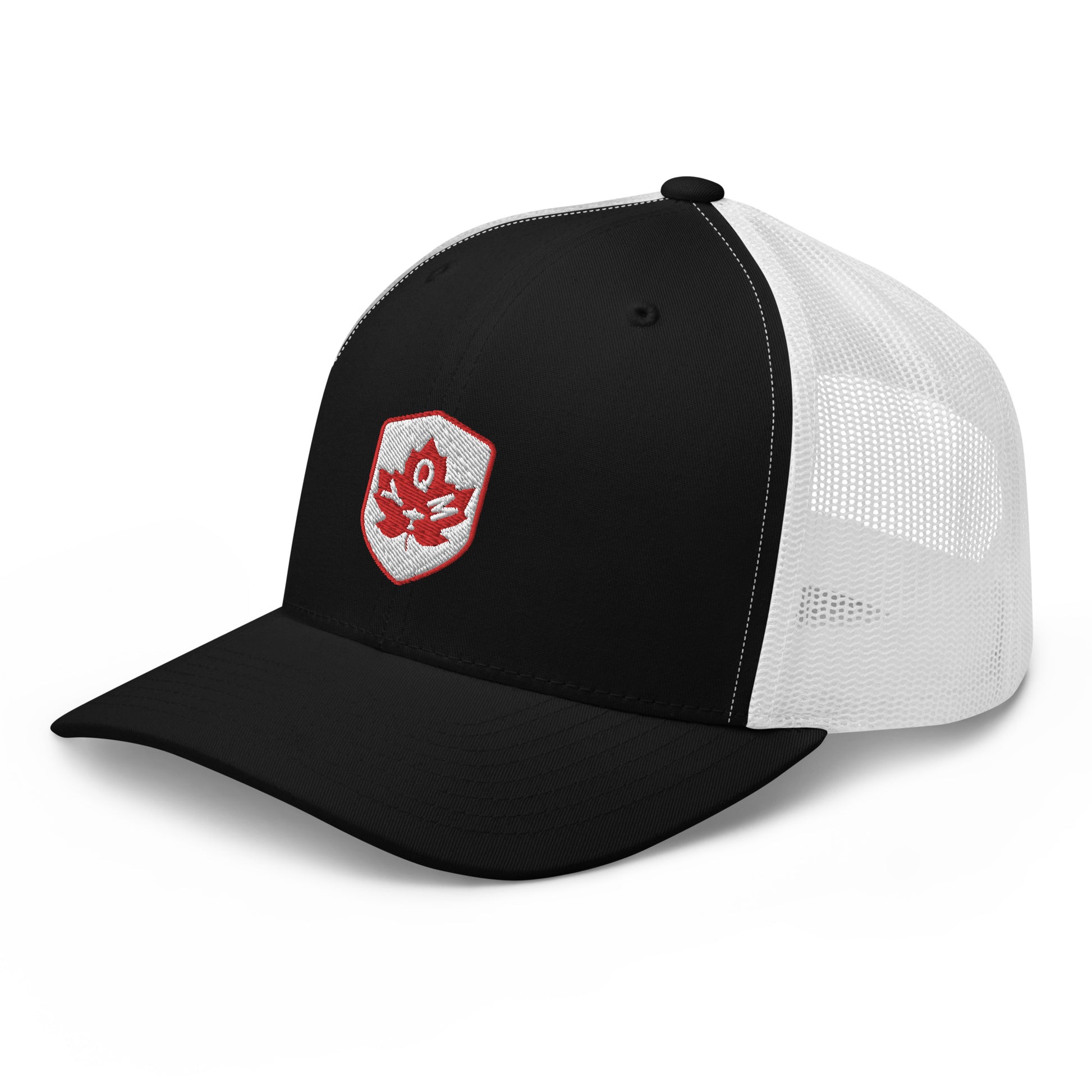 Maple Leaf Trucker Hat - Red/White • YQM Moncton • YHM Designs - Image 13