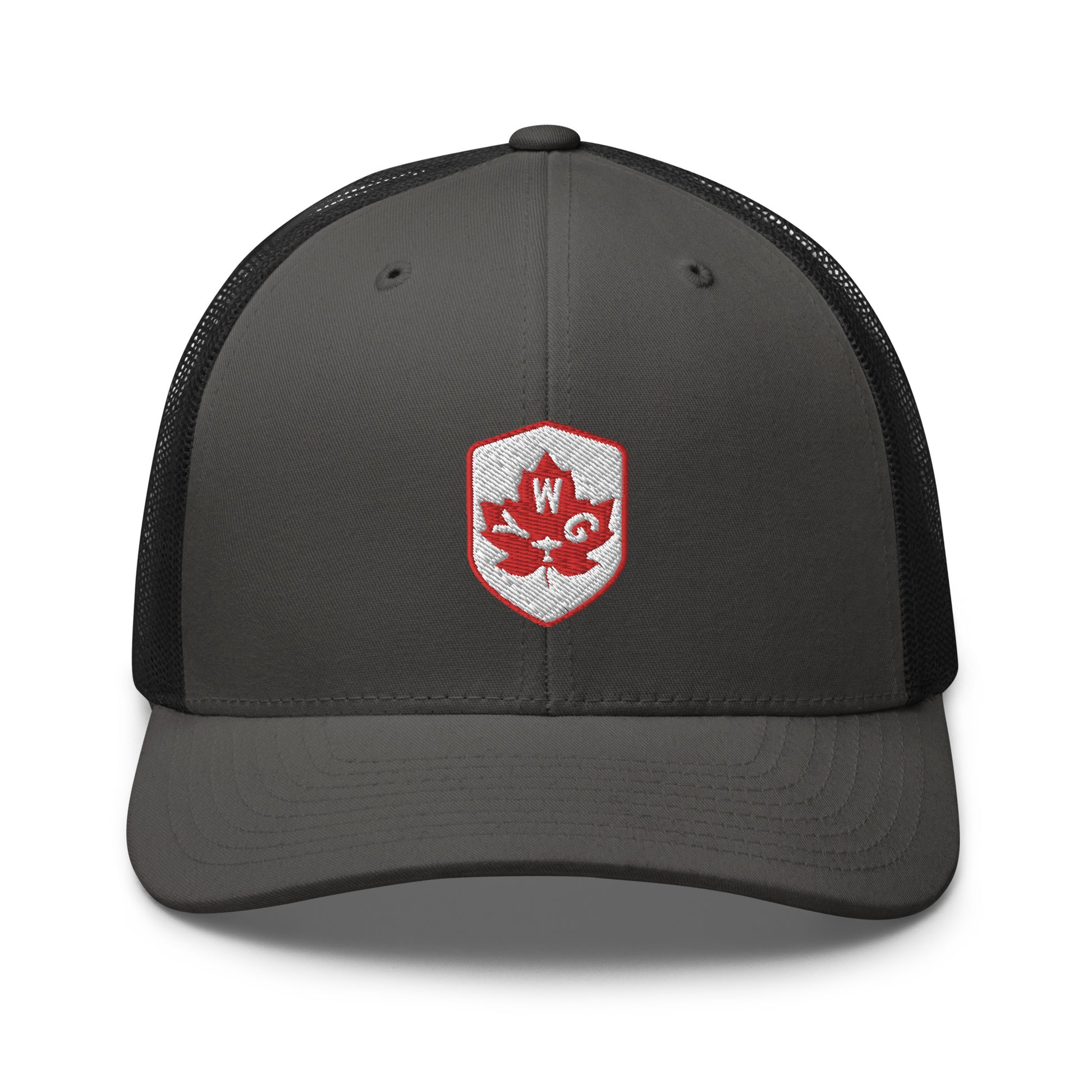 Maple Leaf Trucker Hat - Red/White • YWG Winnipeg • YHM Designs - Image 20
