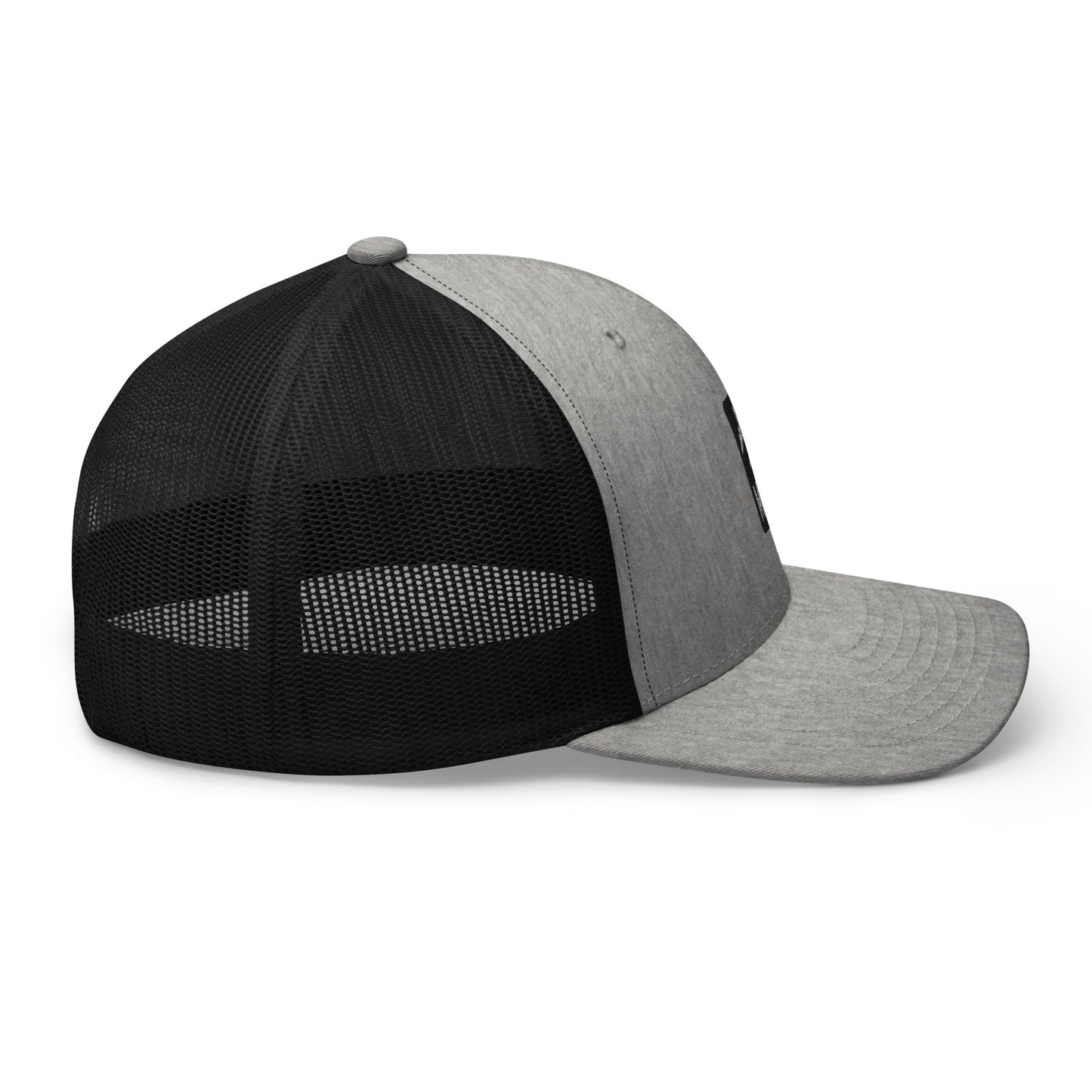 Retro Jetliner Trucker Hat • Black and Grey • MSP Minneapolis Souvenir • YHM Designs - Image 08