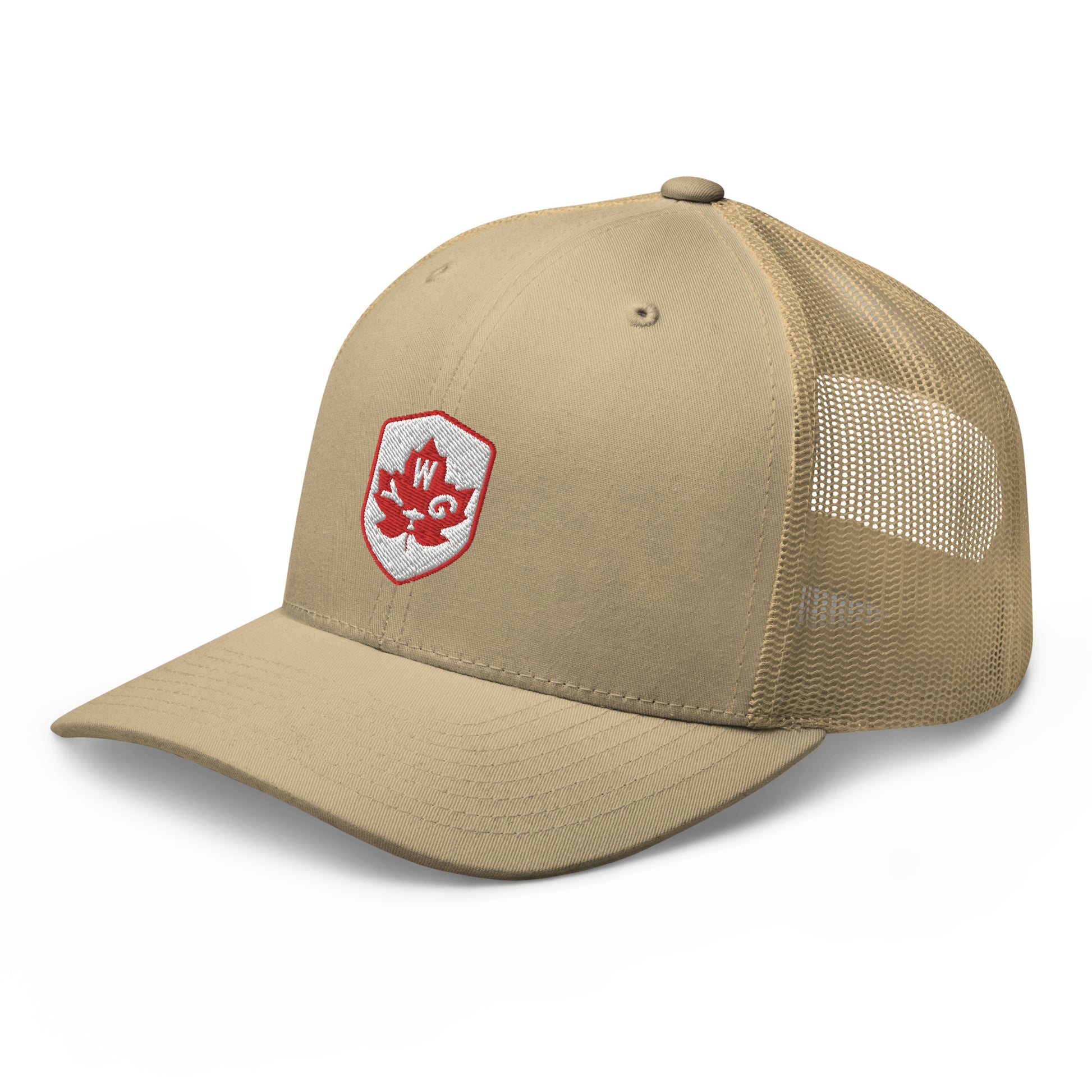 Maple Leaf Trucker Hat - Red/White • YWG Winnipeg • YHM Designs - Image 28