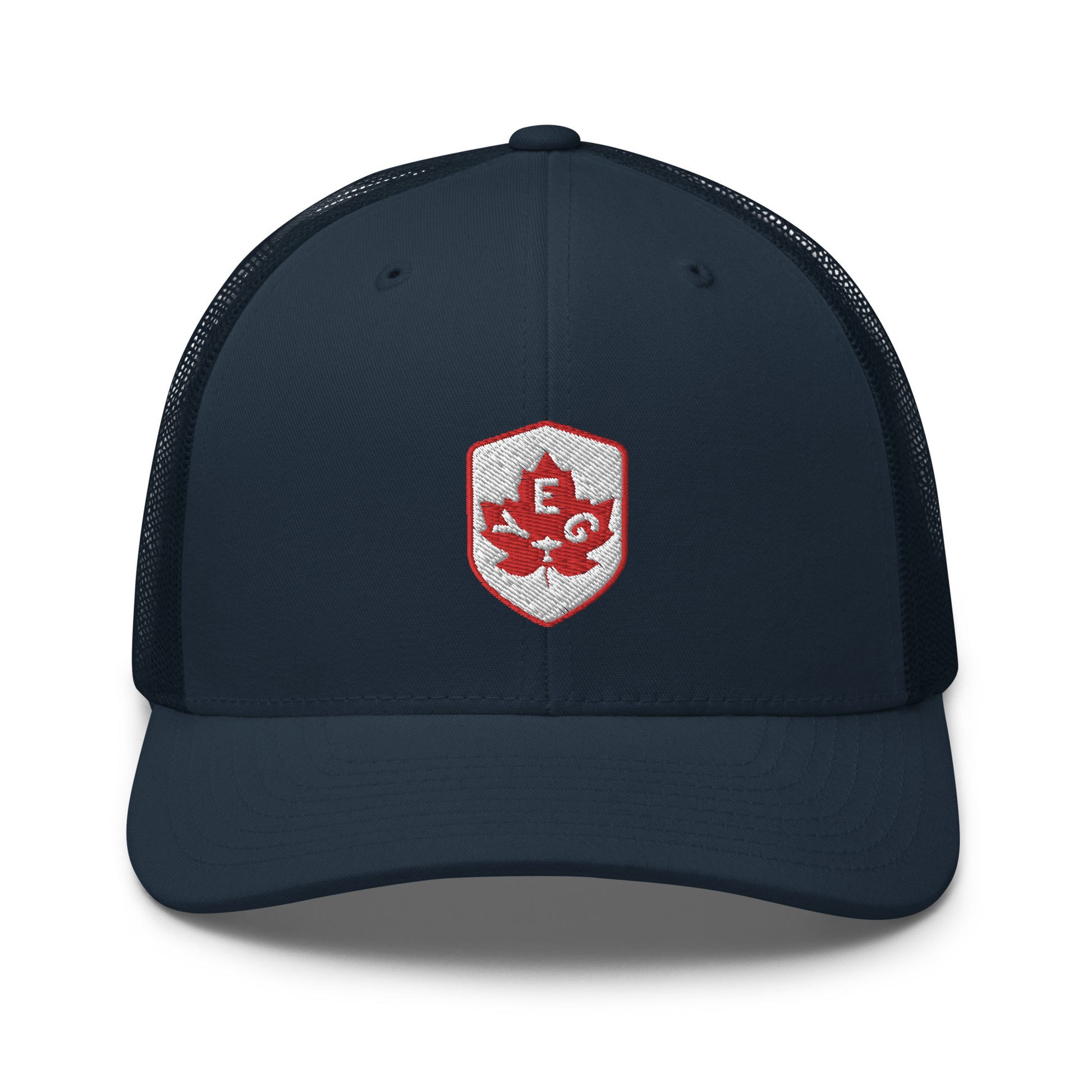 Maple Leaf Trucker Hat - Red/White • YEG Edmonton • YHM Designs - Image 14