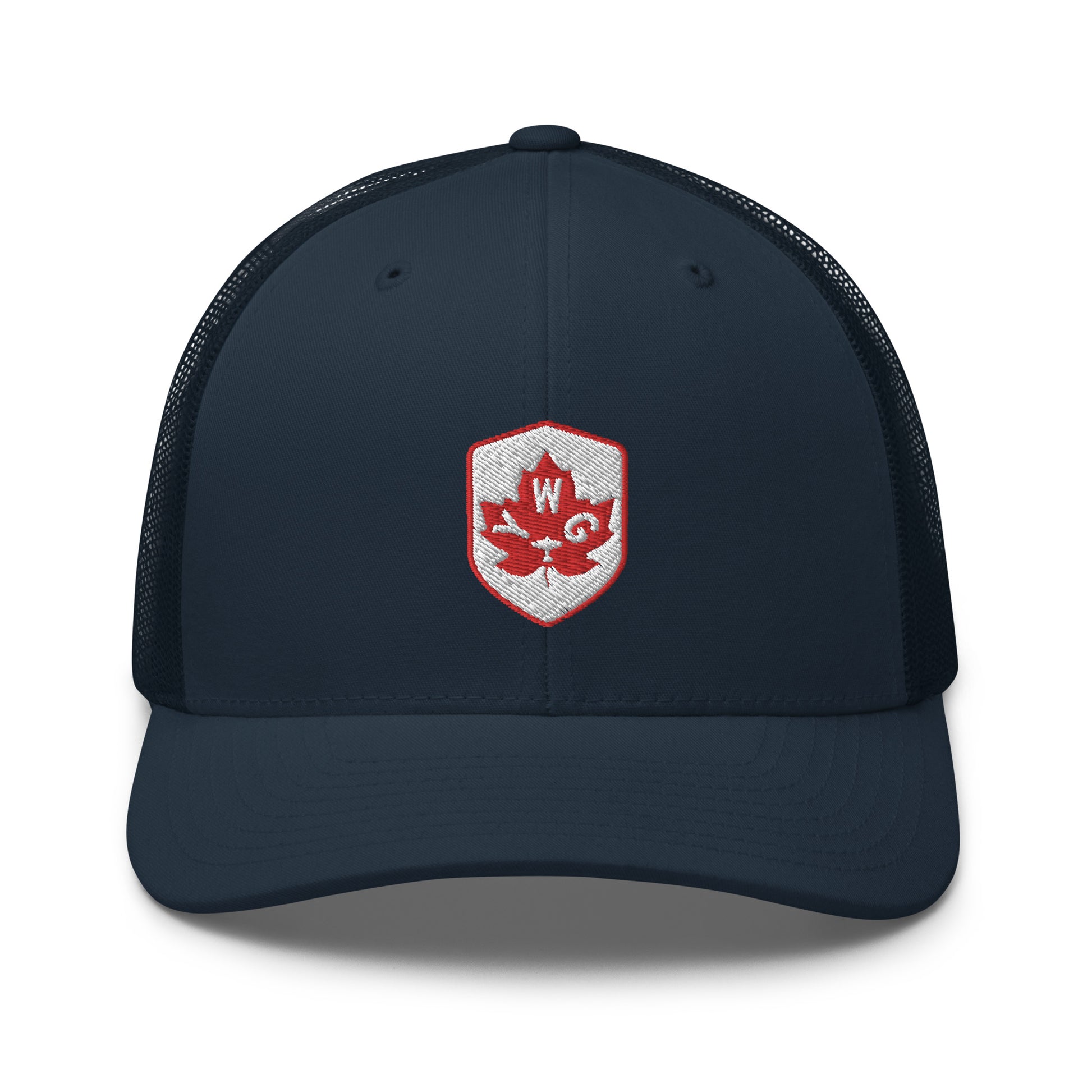 Maple Leaf Trucker Hat - Red/White • YWG Winnipeg • YHM Designs - Image 14