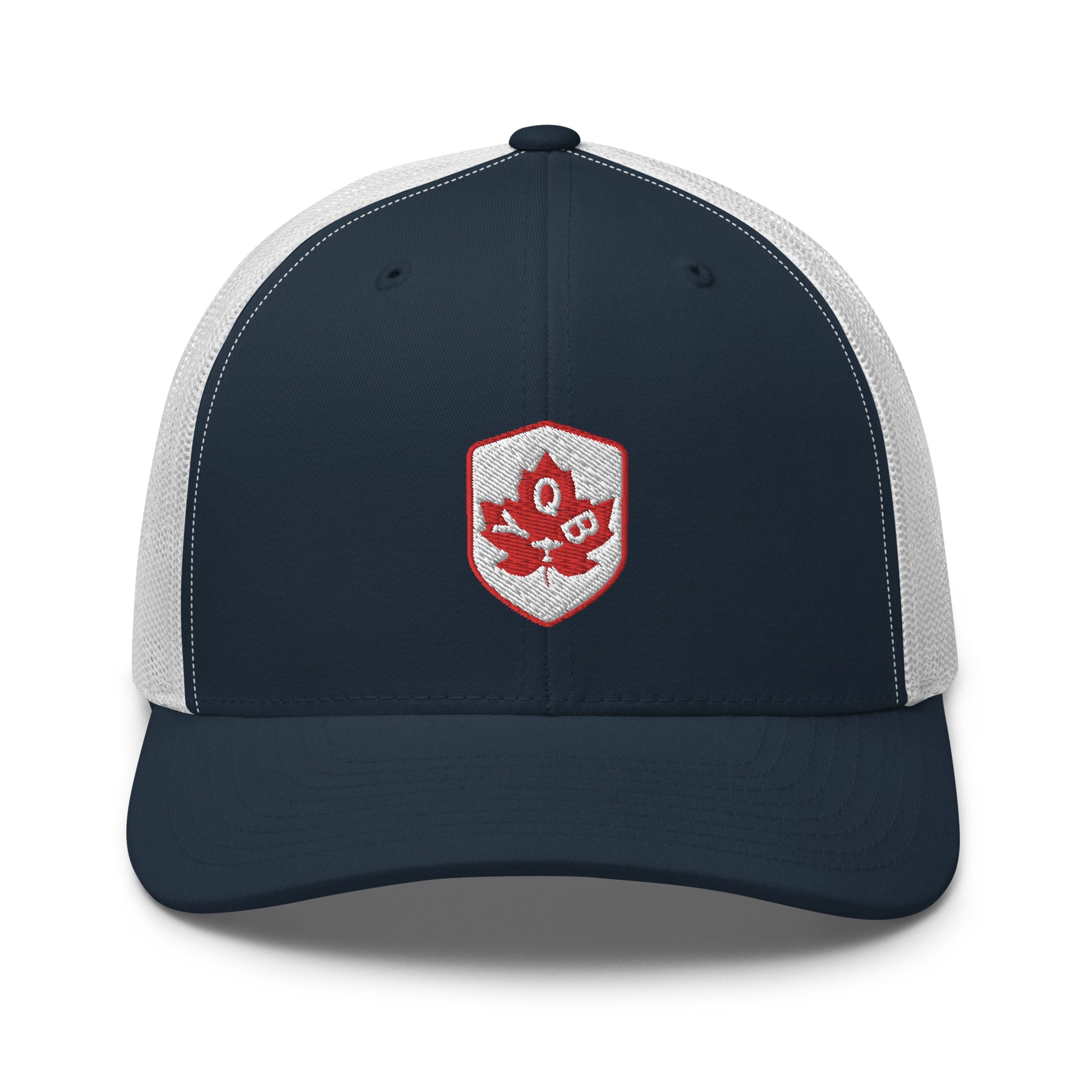 Maple Leaf Trucker Hat - Red/White • YQB Quebec City • YHM Designs - Image 17