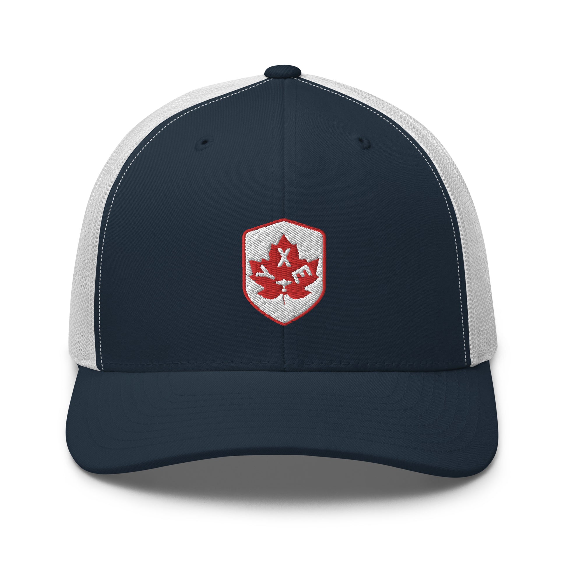 Maple Leaf Trucker Hat - Red/White • YXE Saskatoon • YHM Designs - Image 17