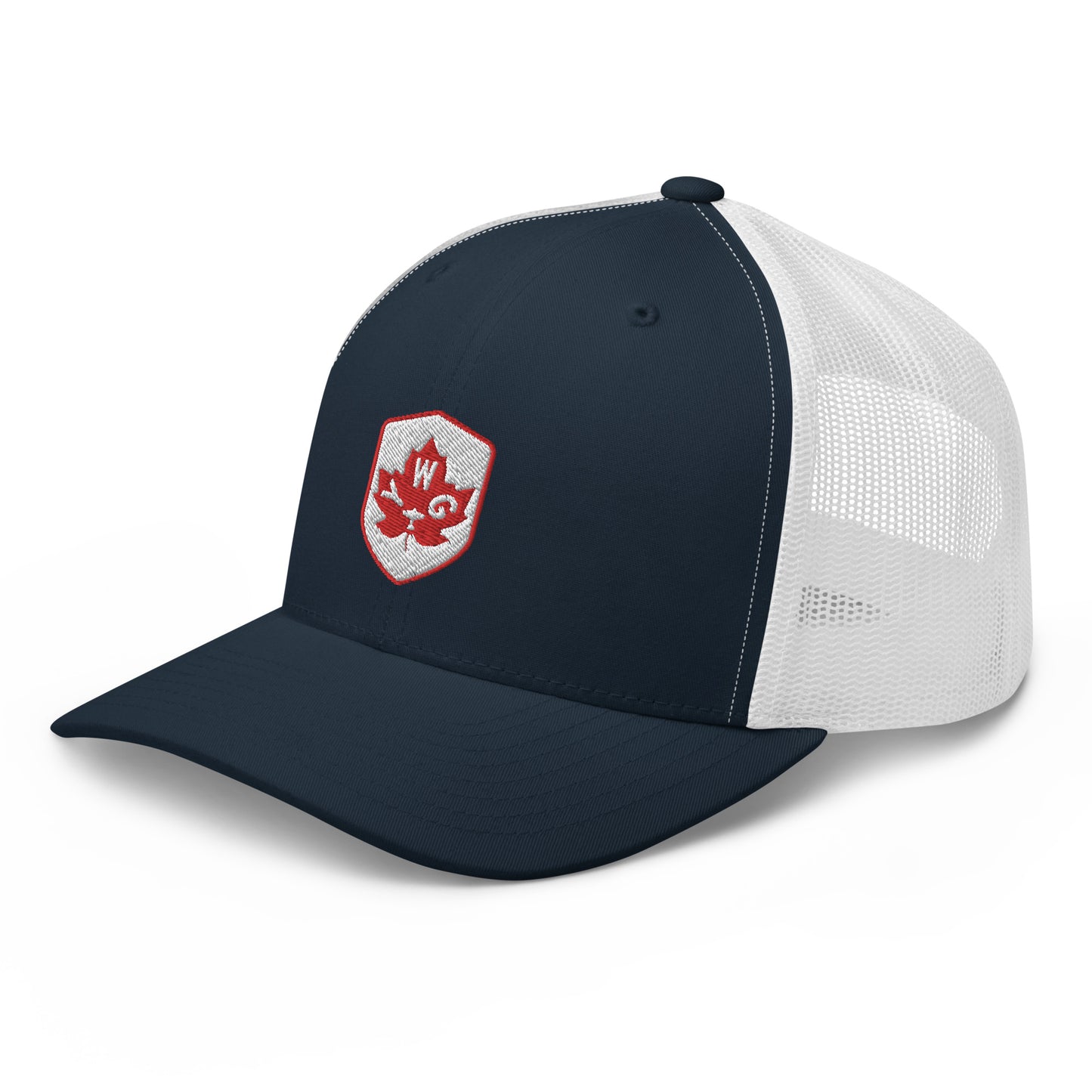 Maple Leaf Trucker Hat - Red/White • YWG Winnipeg • YHM Designs - Image 19