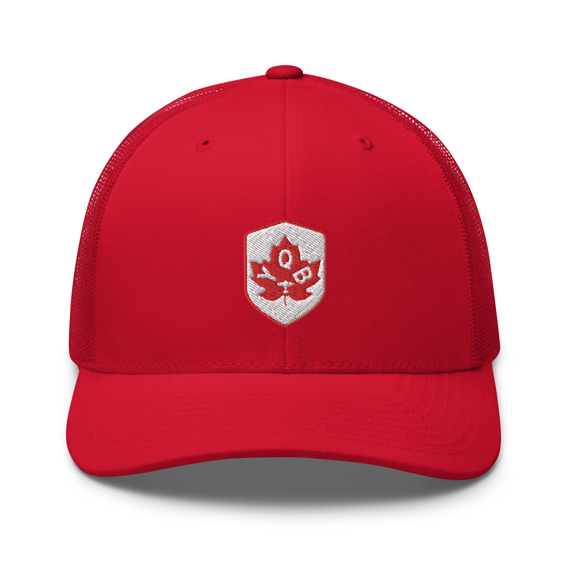 Maple Leaf Trucker Hat - Red/White • YQB Quebec City • YHM Designs - Image 23
