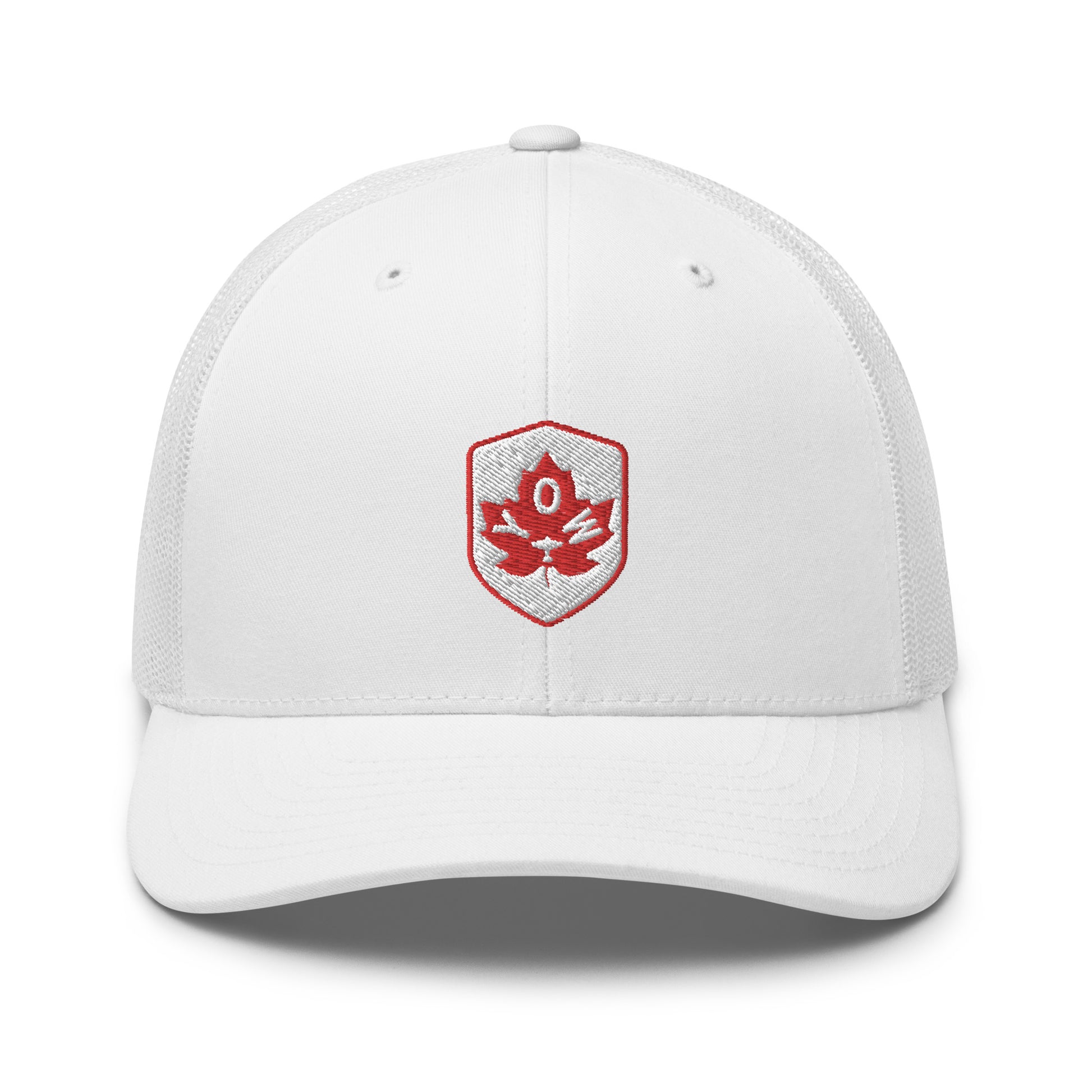 Maple Leaf Trucker Hat - Red/White • YOW Ottawa • YHM Designs - Image 32