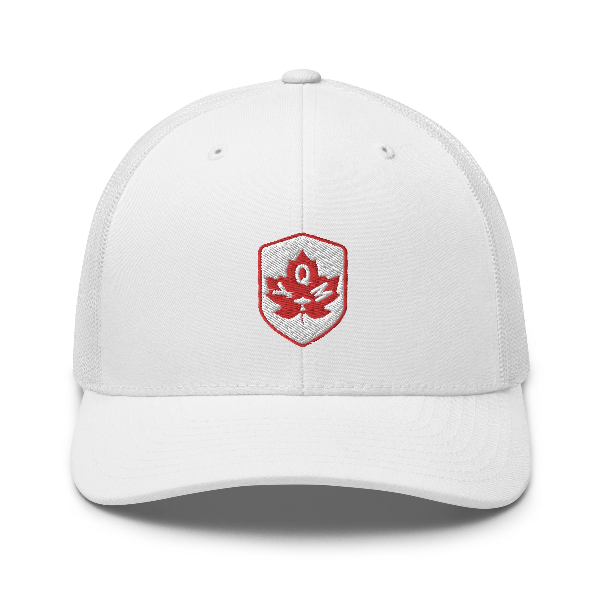 Maple Leaf Trucker Hat - Red/White • YQM Moncton • YHM Designs - Image 32
