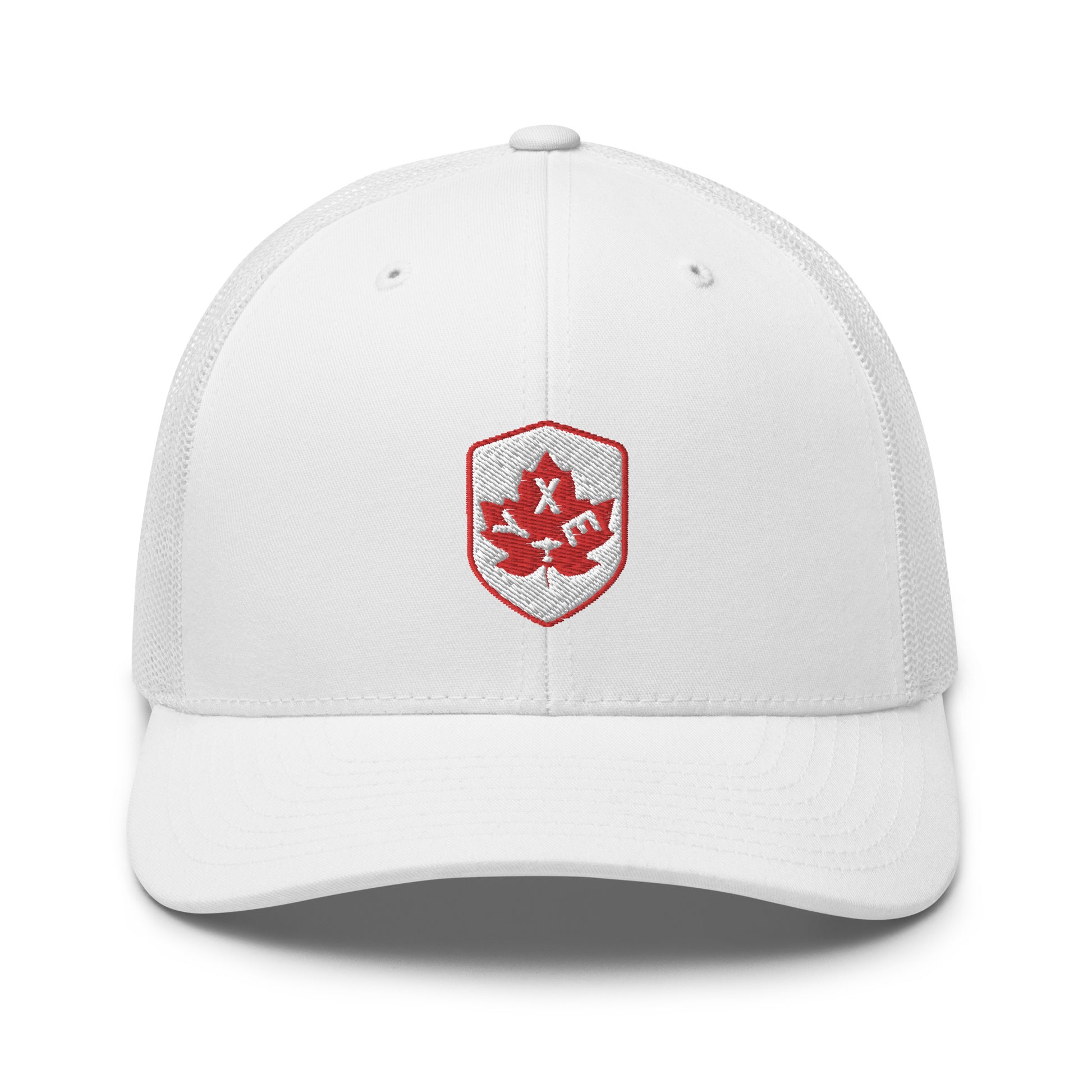 Maple Leaf Trucker Hat - Red/White • YXE Saskatoon • YHM Designs - Image 32