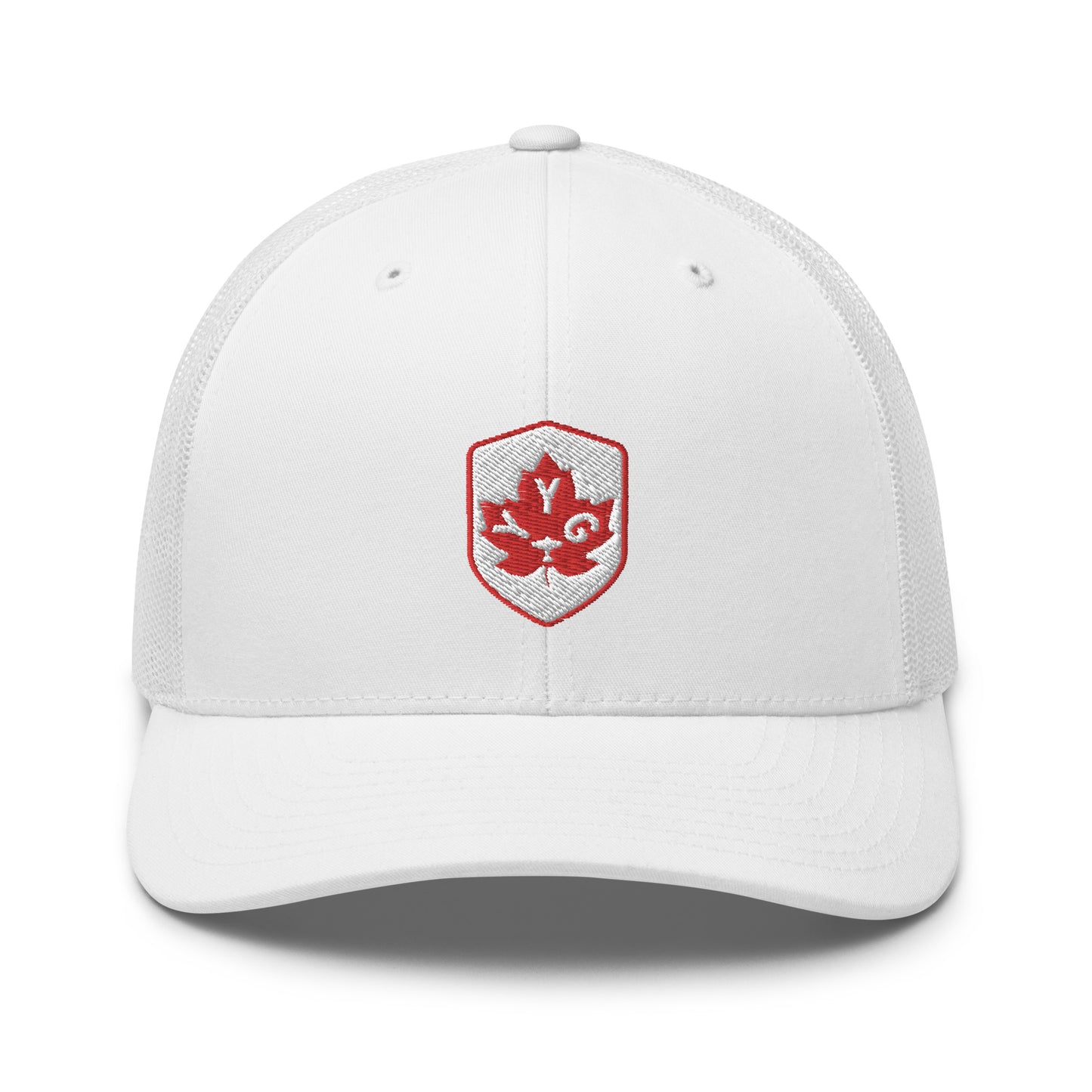 Maple Leaf Trucker Hat - Red/White • YYG Charlottetown • YHM Designs - Image 32