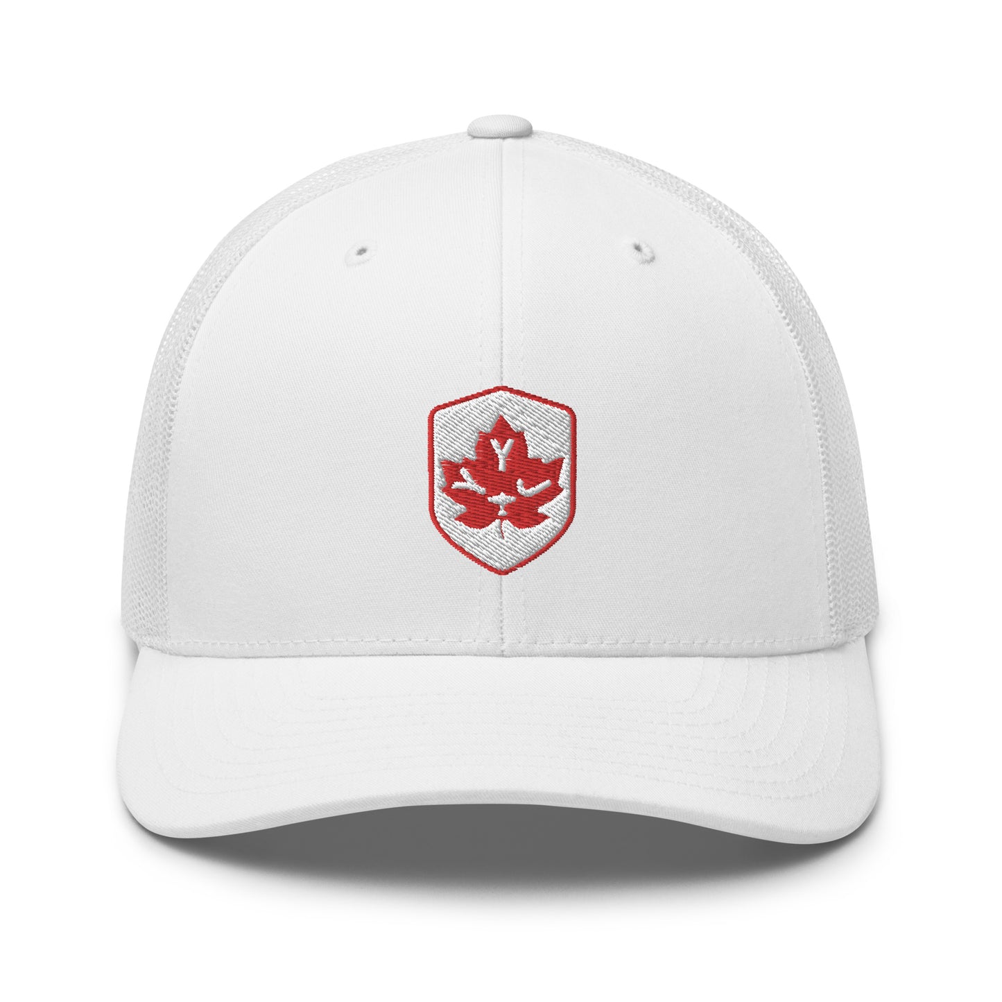 Maple Leaf Trucker Hat - Red/White • YYJ Victoria • YHM Designs - Image 32