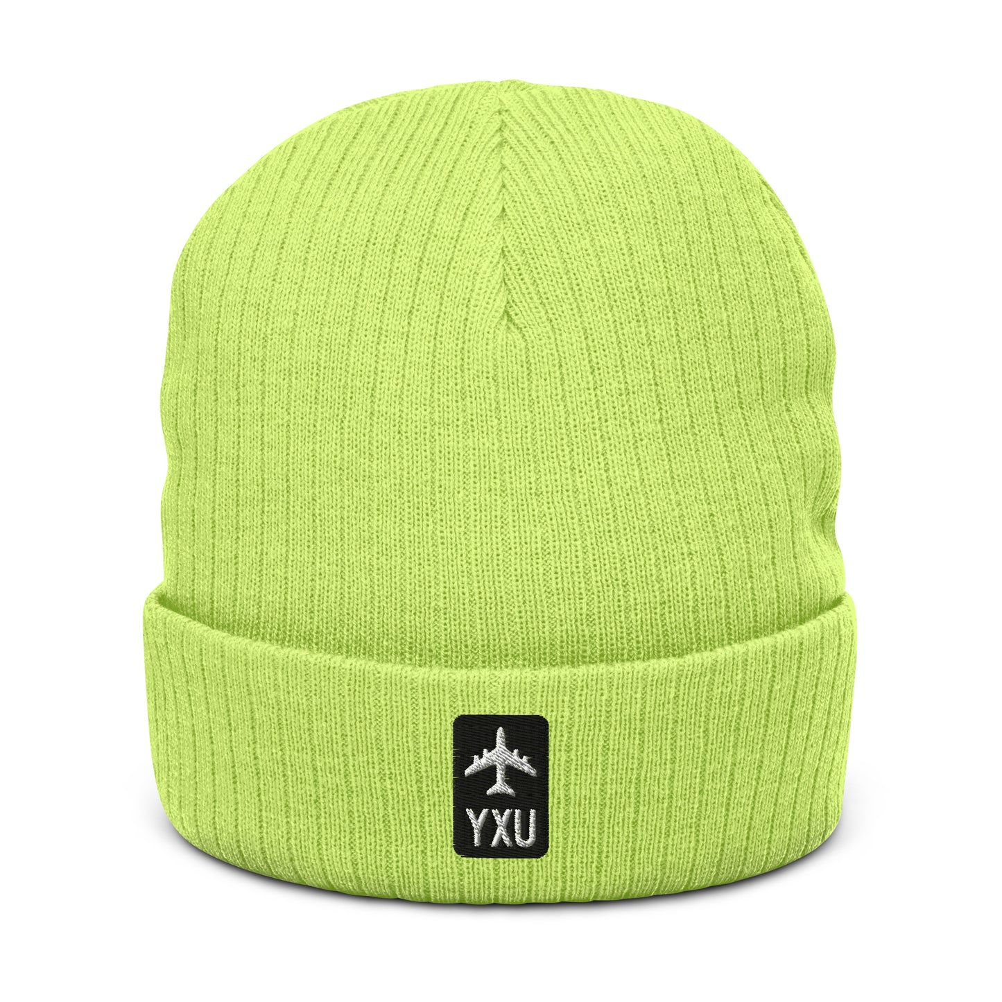 Jetliner Ribbed Knit Beanie • Black/White • YXU London • YHM Designs - Image 11