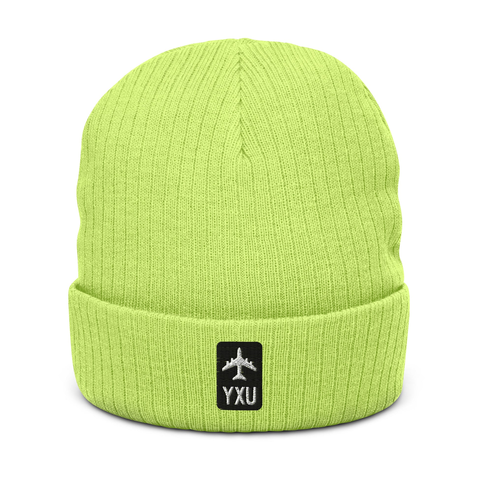 Jetliner Ribbed Knit Beanie • Black/White • YXU London • YHM Designs - Image 11