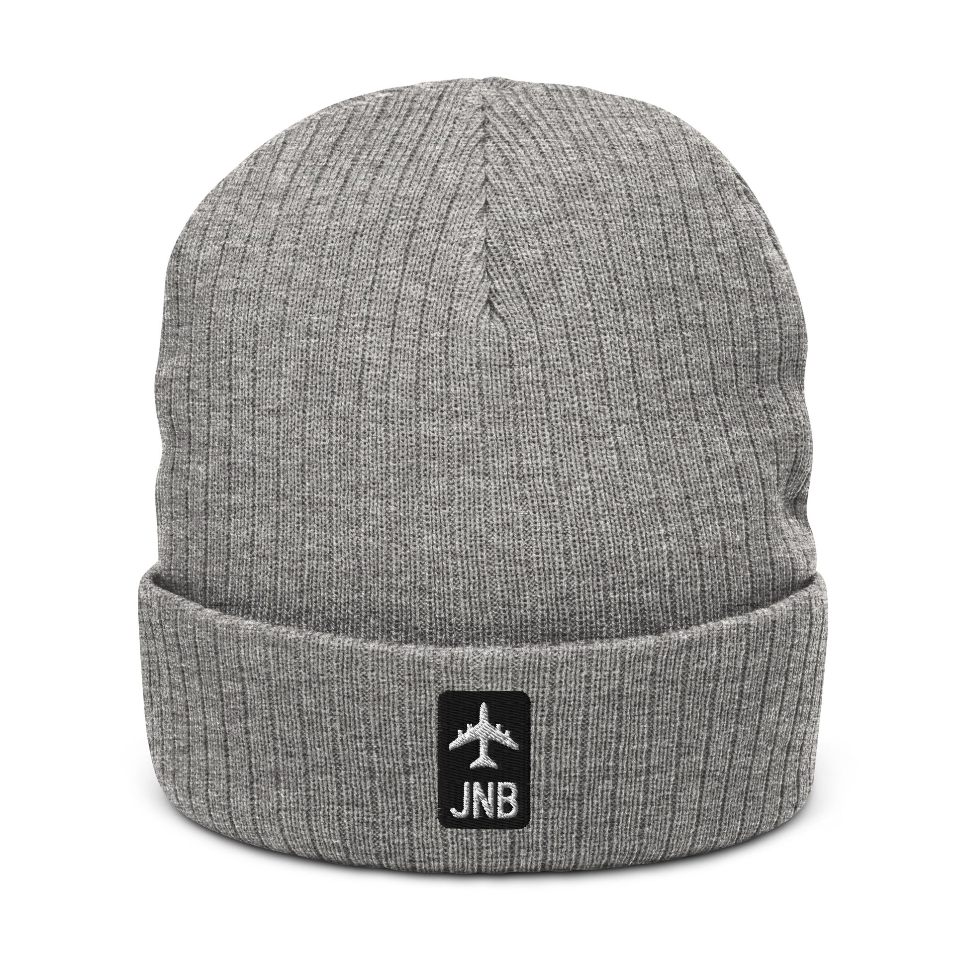 Jetliner Ribbed Knit Beanie • Black/White • JNB Johannesburg • YHM Designs - Image 09