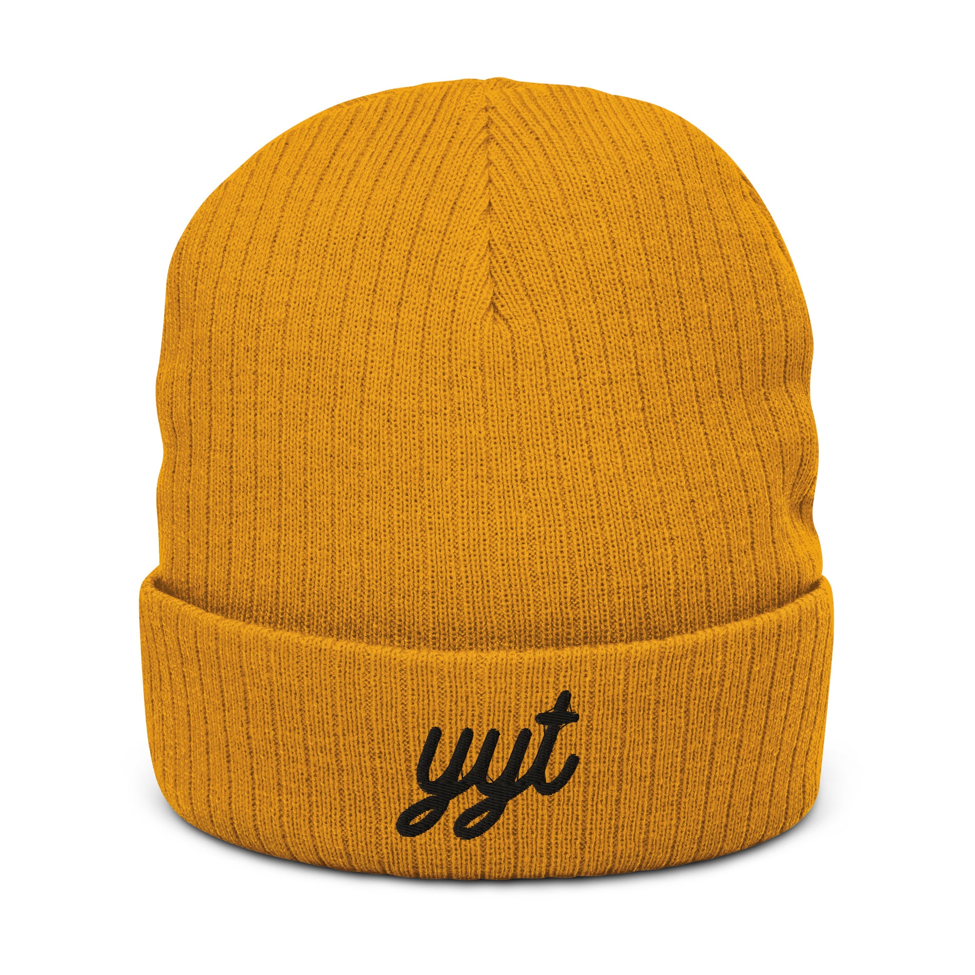 Vintage Script Recycled Cuffed Beanie • YYT St. John's • YHM Designs - Image 02