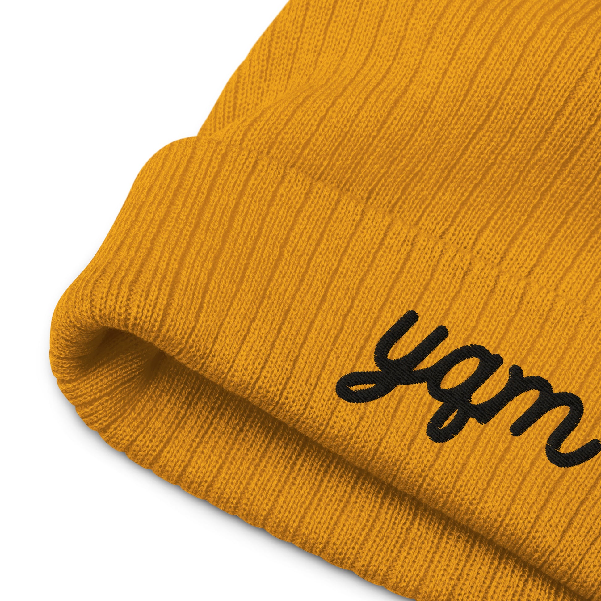 Vintage Script Recycled Cuffed Beanie • YQM Moncton • YHM Designs - Image 06