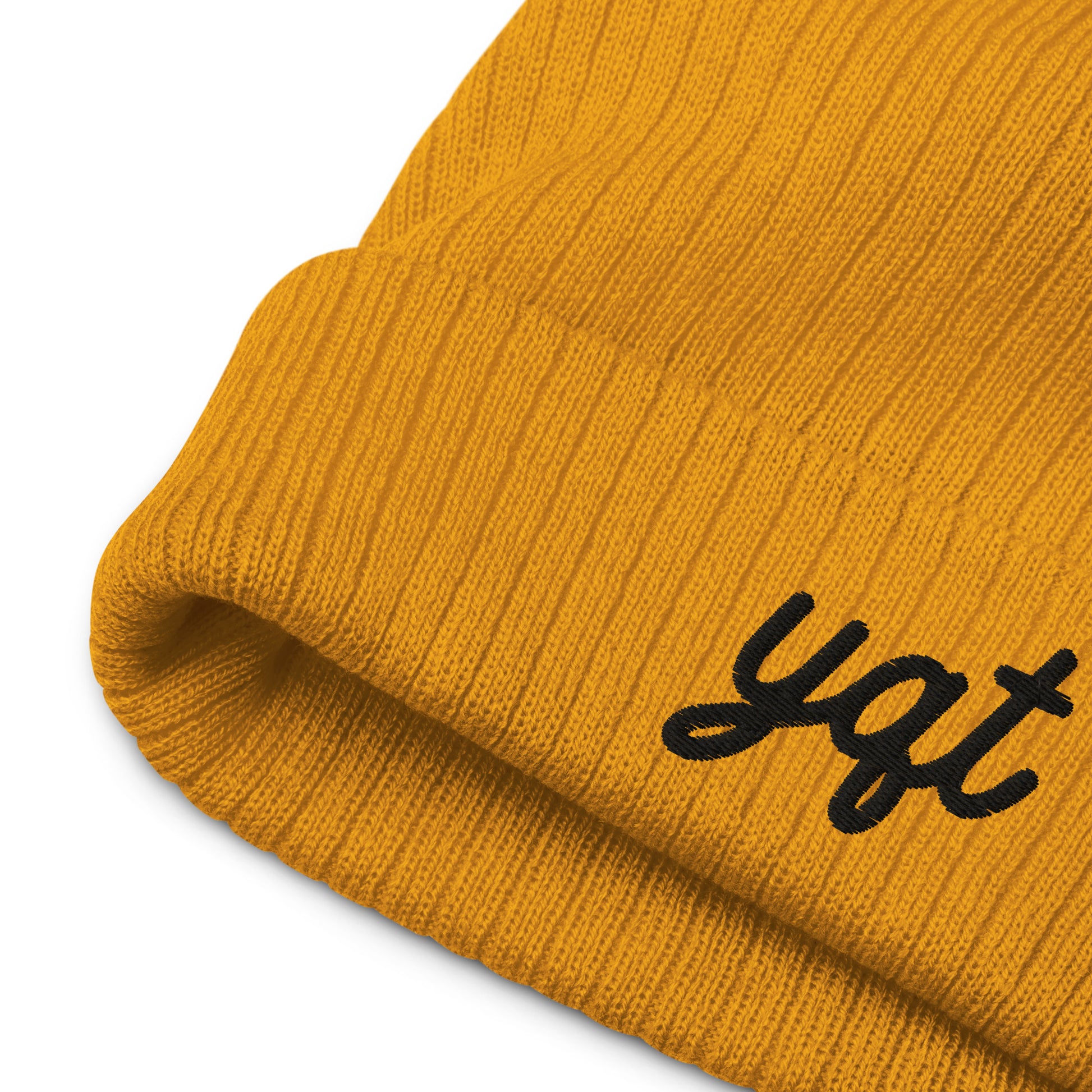 Vintage Script Recycled Cuffed Beanie • YQT Thunder Bay • YHM Designs - Image 06