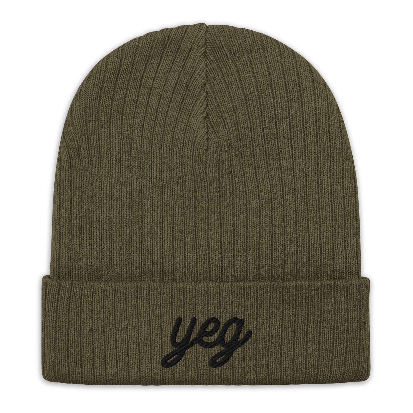 Vintage Script Recycled Cuffed Beanie • YEG Edmonton • YHM Designs - Image 09
