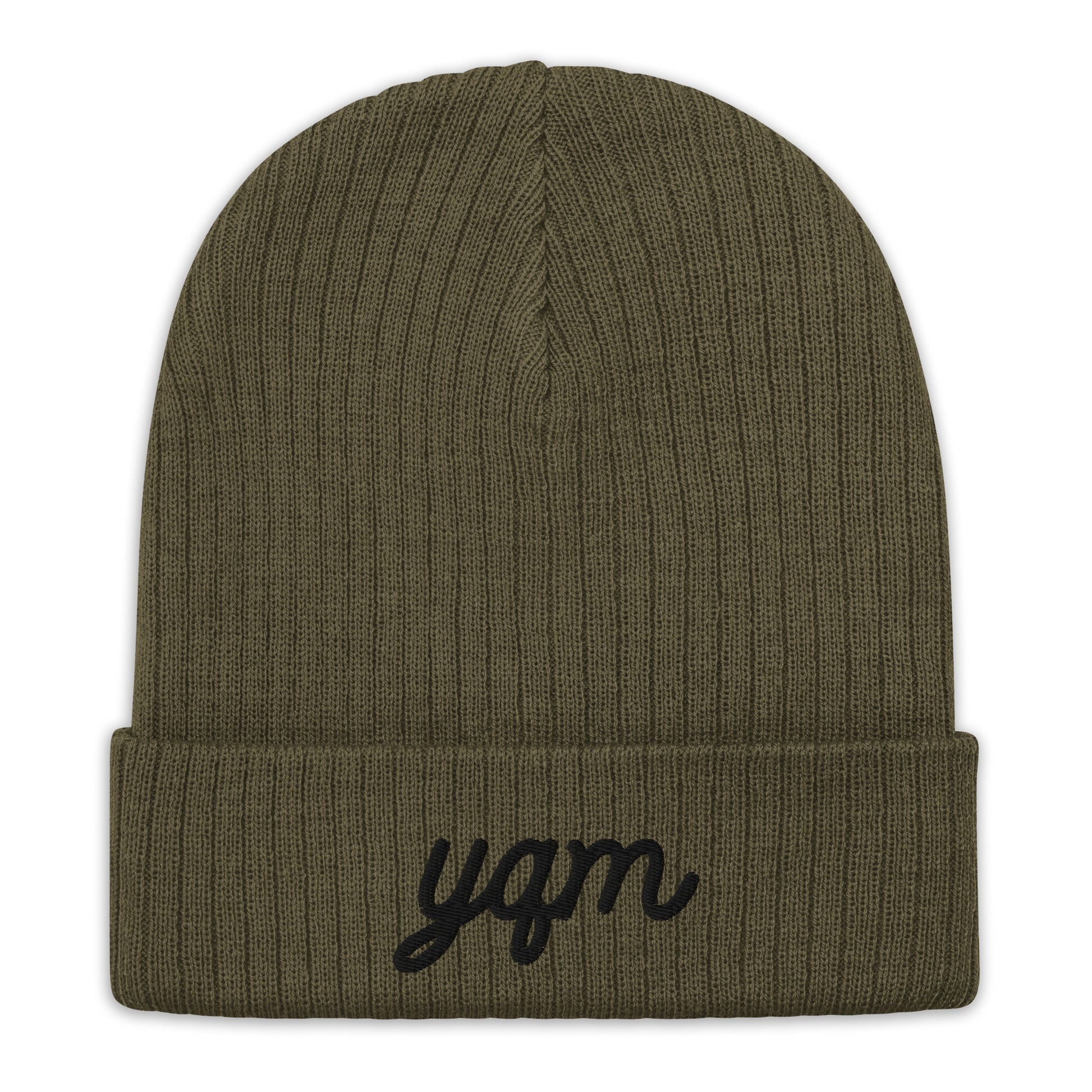 Vintage Script Recycled Cuffed Beanie • YQM Moncton • YHM Designs - Image 09