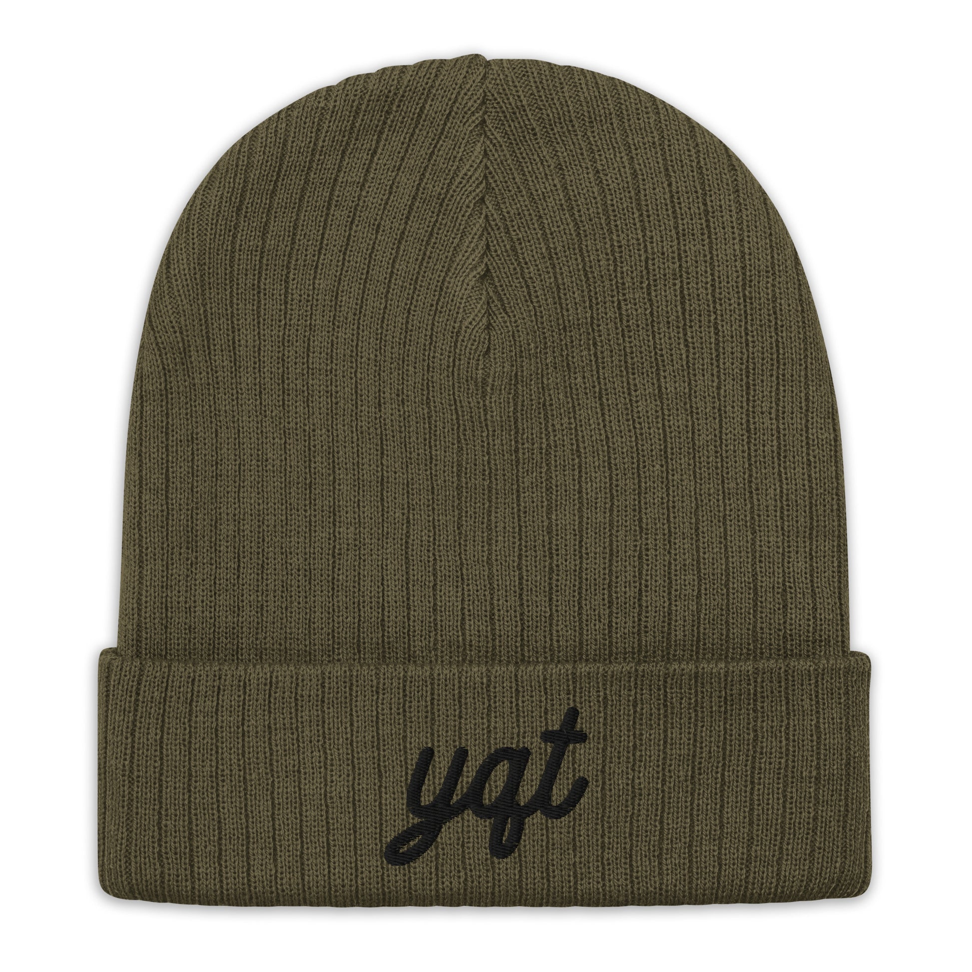 Vintage Script Recycled Cuffed Beanie • YQT Thunder Bay • YHM Designs - Image 09