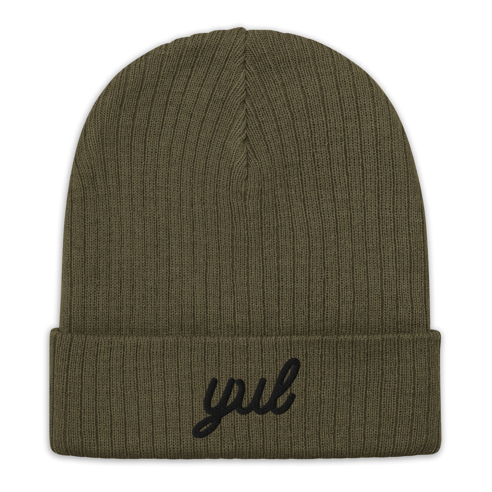 Vintage Script Recycled Cuffed Beanie • YUL Montreal • YHM Designs - Image 09